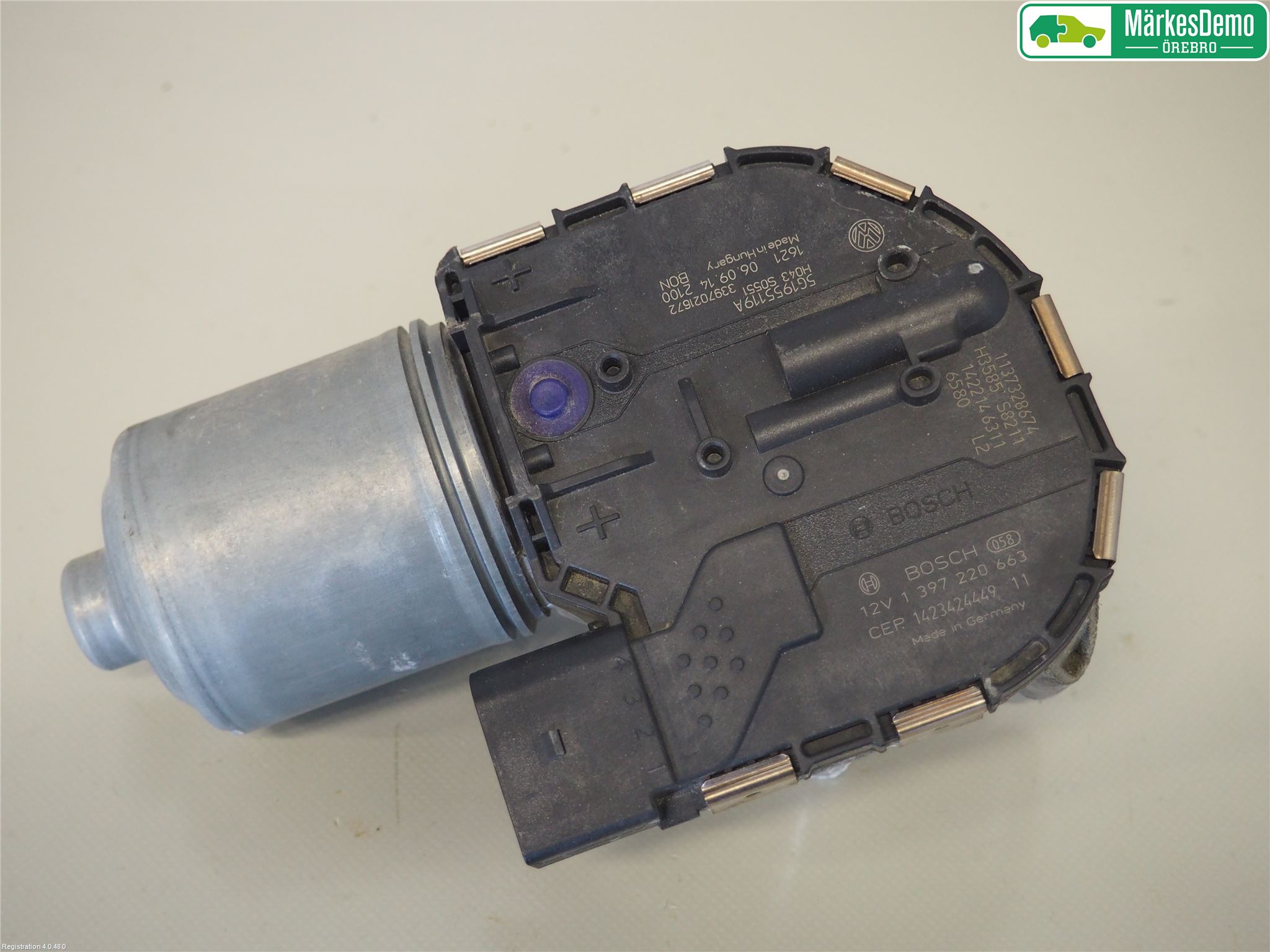 Volkswagen VW GOLF / E-GOLF VII 13-20 Torkarmotor Vindruta