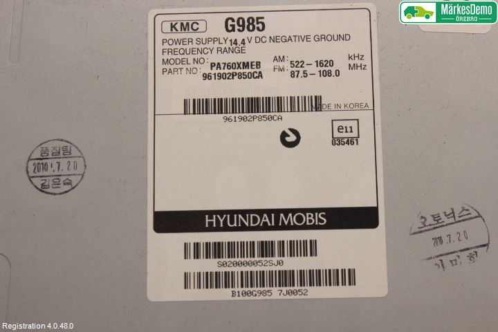 Kia SORENTO 10-14 Cd Radio - Multimediapanel