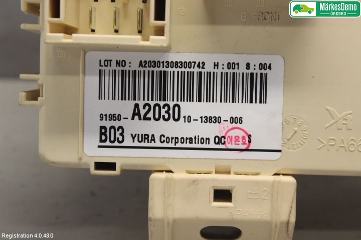 Kia CEED 12-18 Säkringsdosa-Elcentral