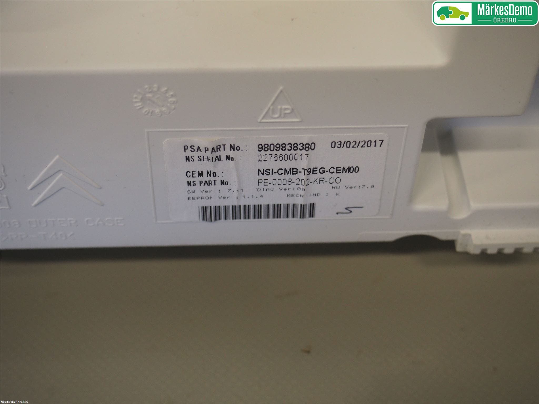 Peugeot 308 14-21 Instrument Komb