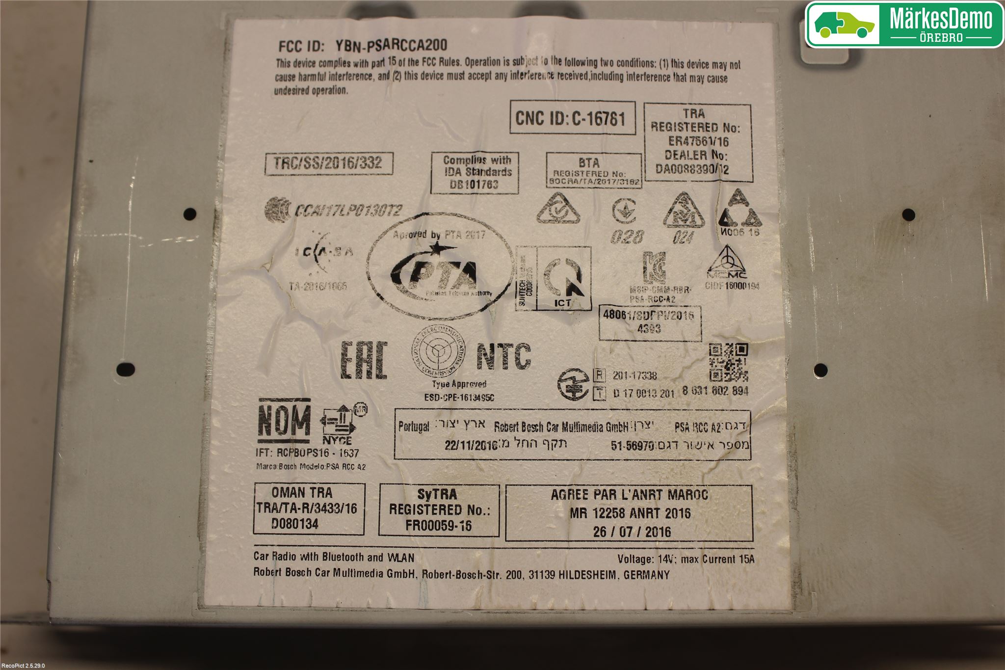 Citroen C3 AIRCROSS 18-23 Radio