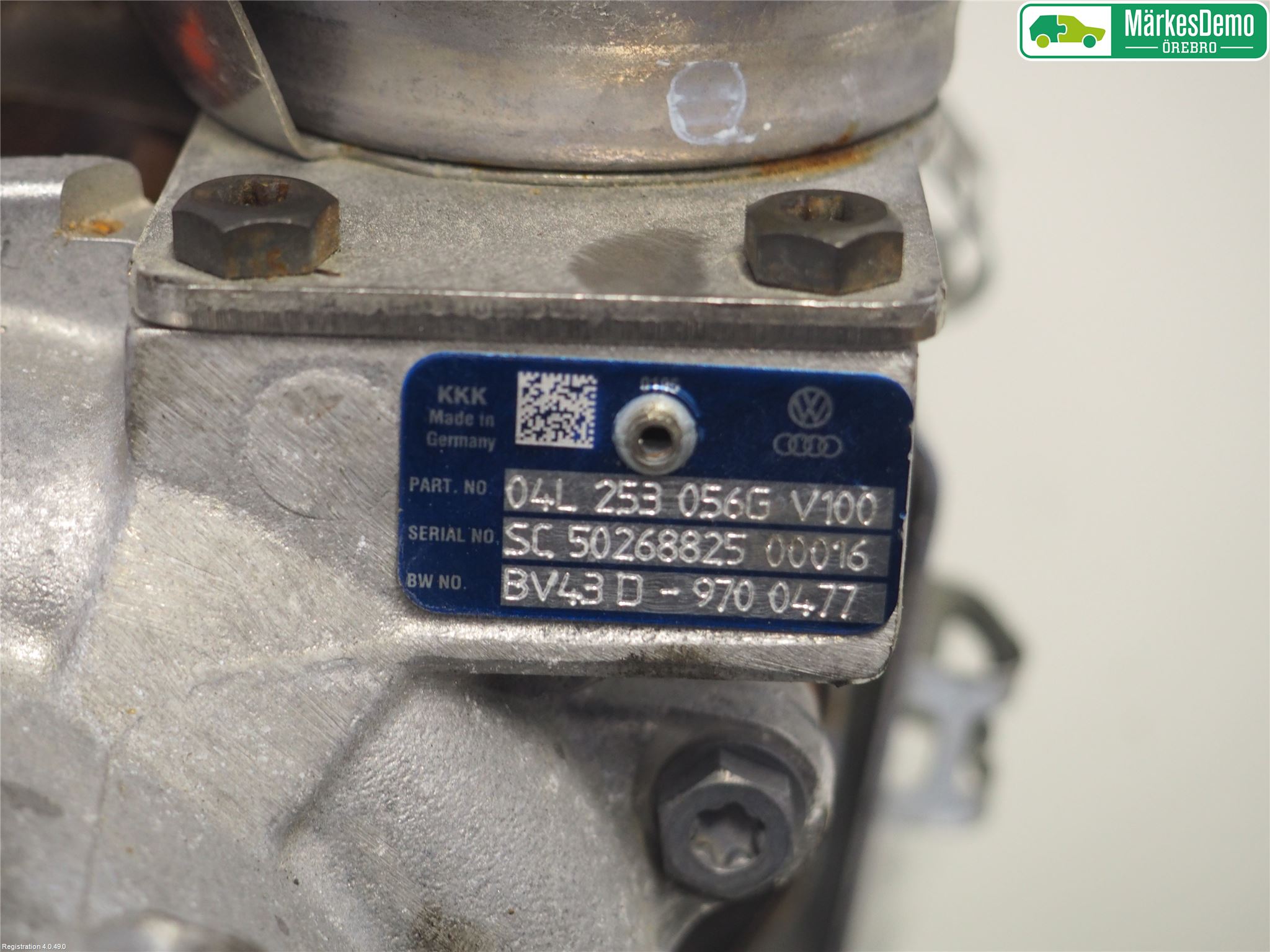 Volkswagen VW PASSAT 15-19 Turboaggregat