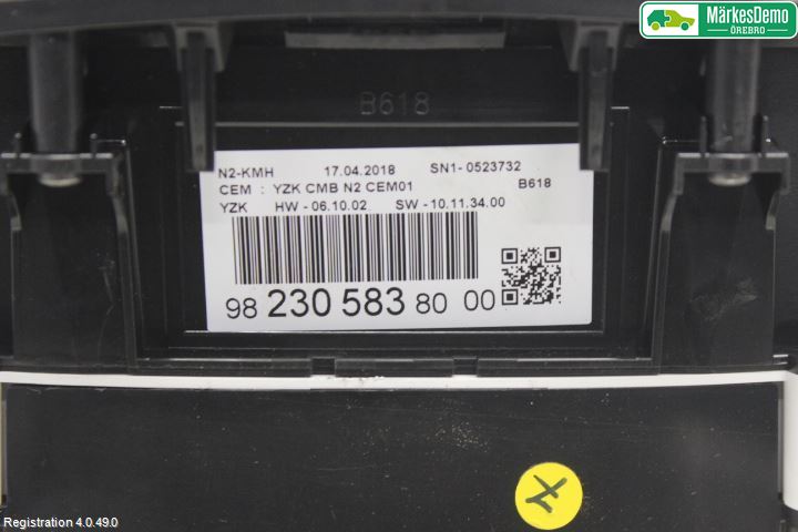 Citroen COTROEN C3 17-24 Instrument Komb