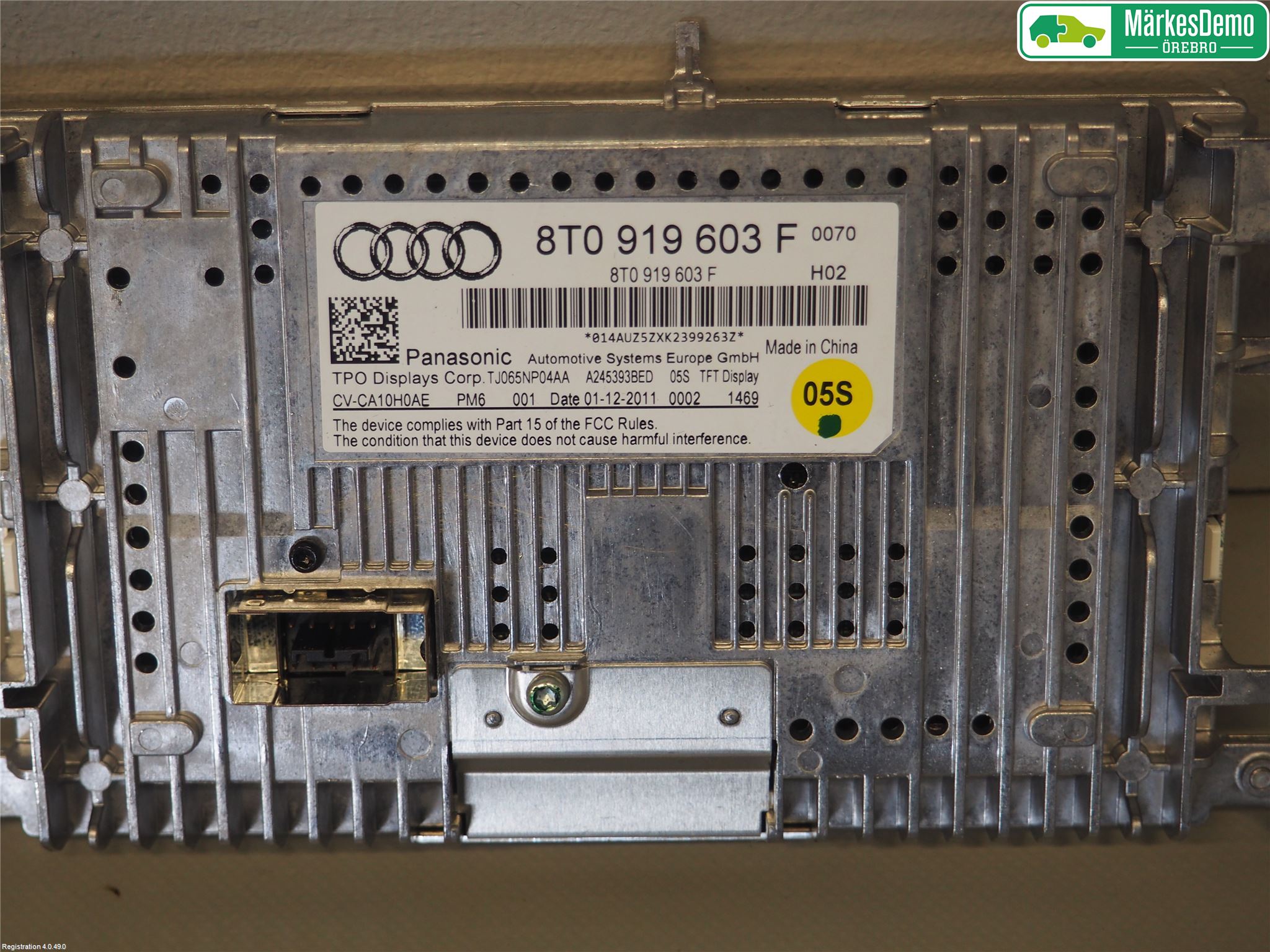 Audi Q5 09-16 Multifunktionsdisplay