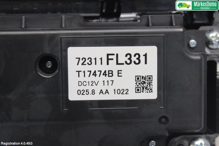 Subaru XV 18-22 Ac Styrenhet Ac Manöveren