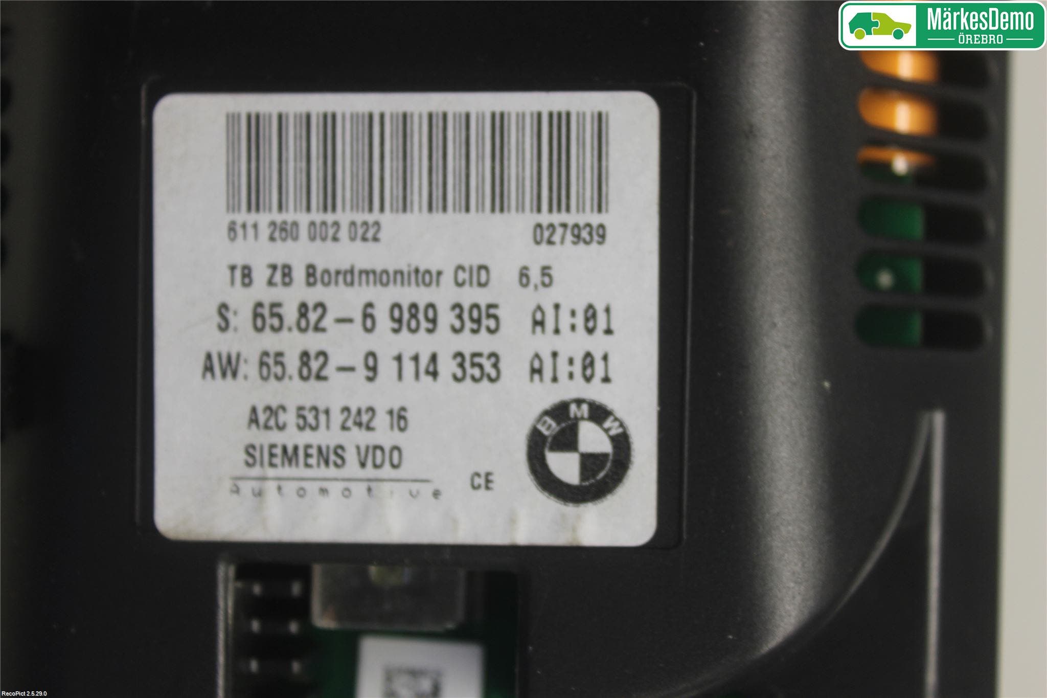 BMW 5 E60/61 Sed/Tou 02-10 Färddator