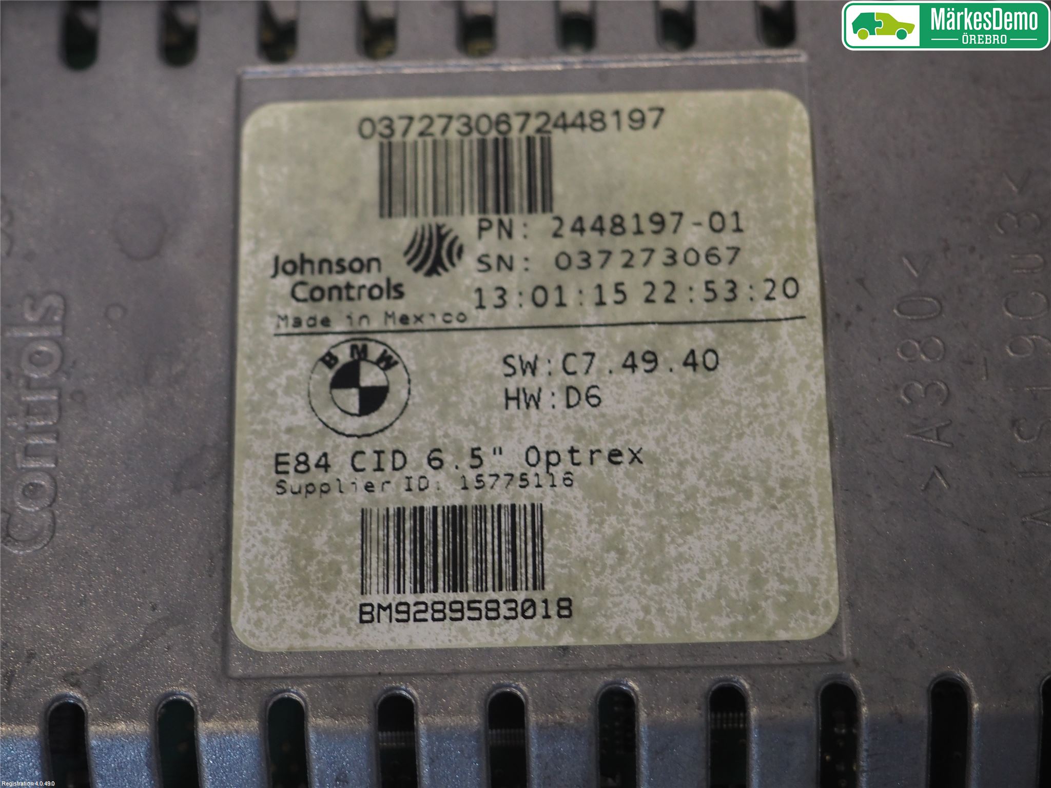 BMW X1 E84 10-15 Bildskärm