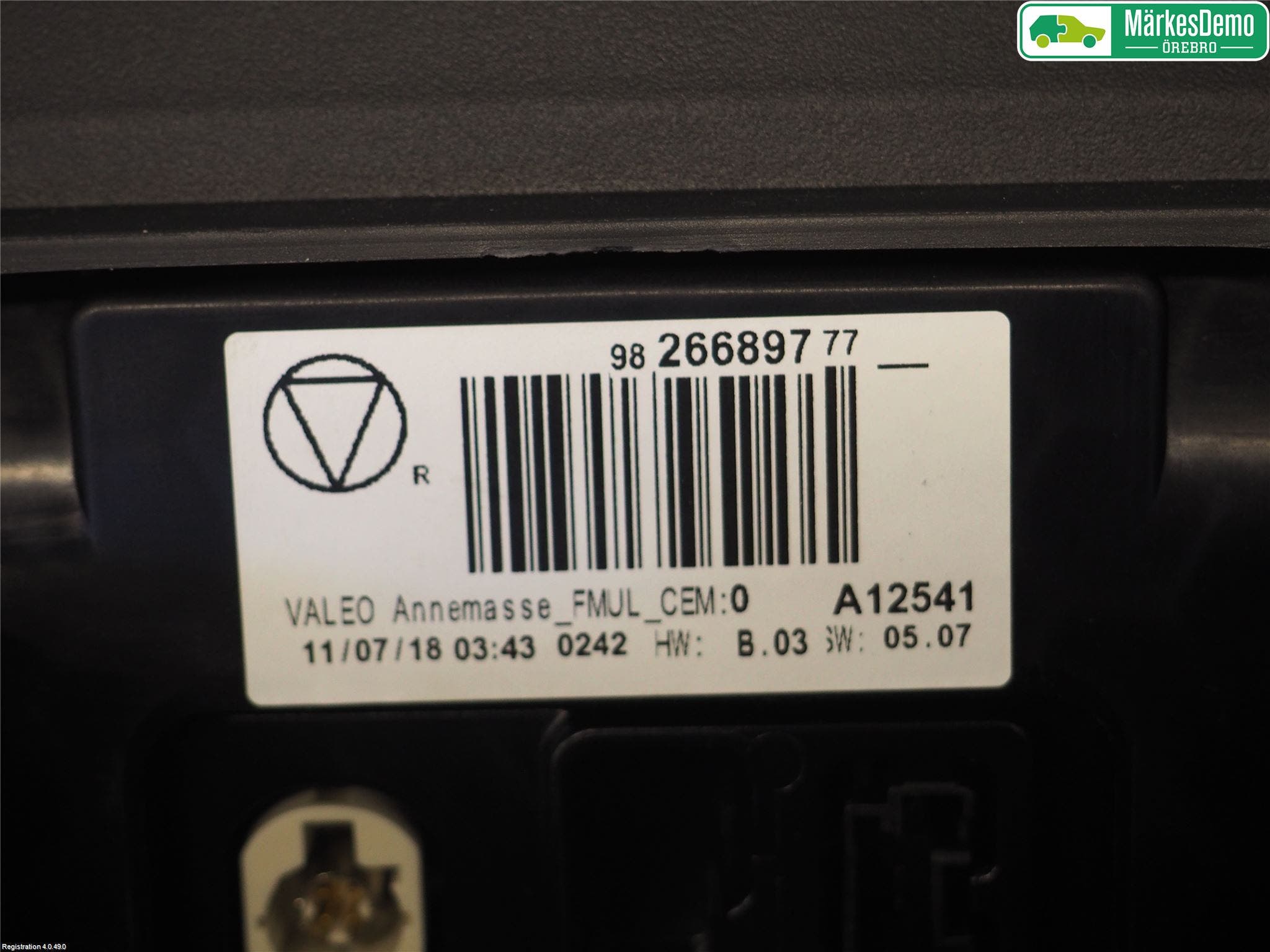 Citroen C4 CACTUS 14-20 Bildskärm