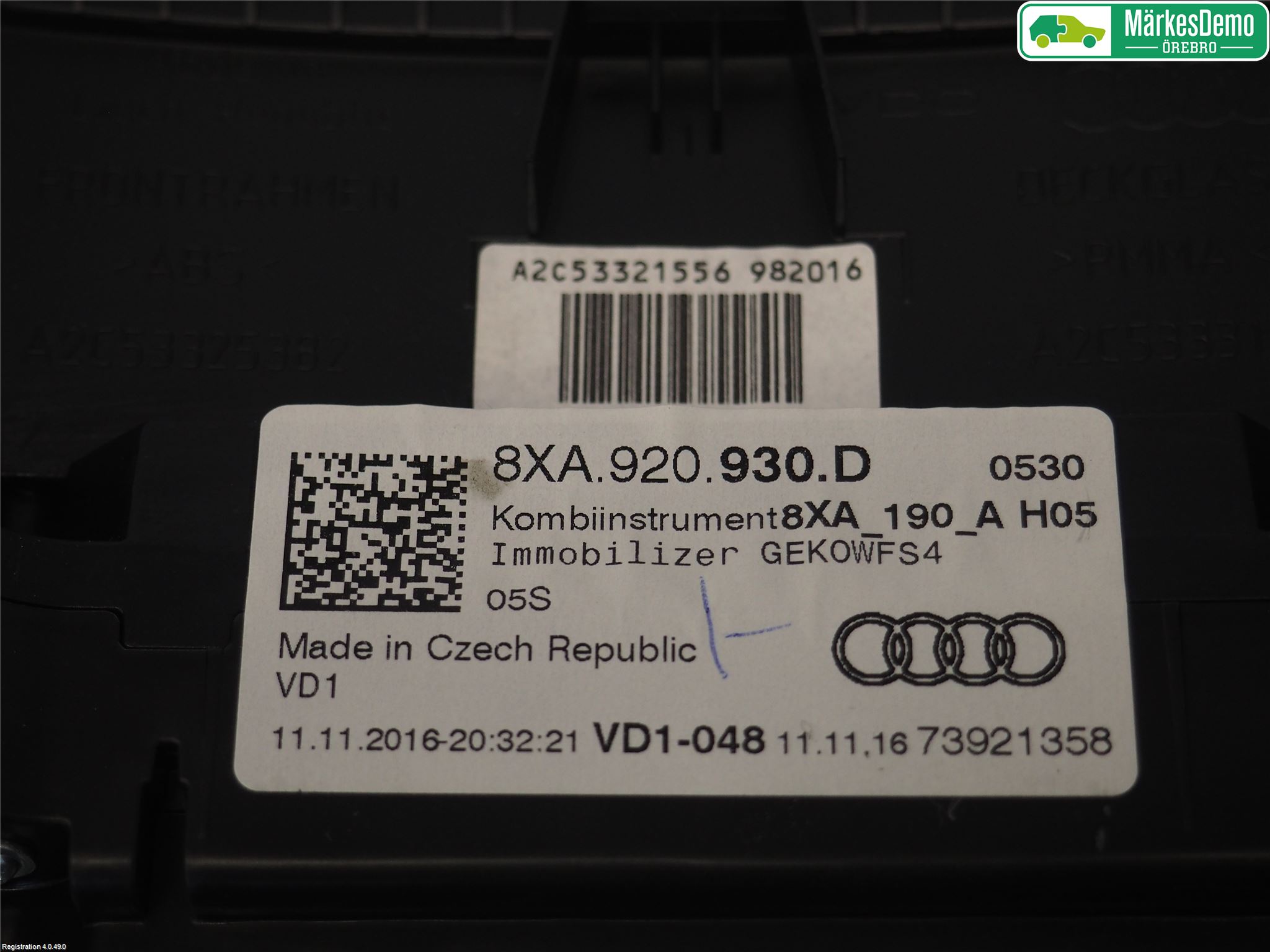 Audi A1/S1 11-18 Instrument Komb