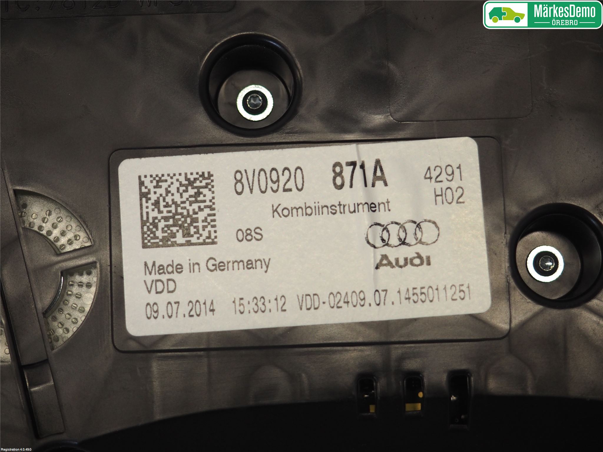 Audi A3/S3 8V 13-20 Instrument Komb