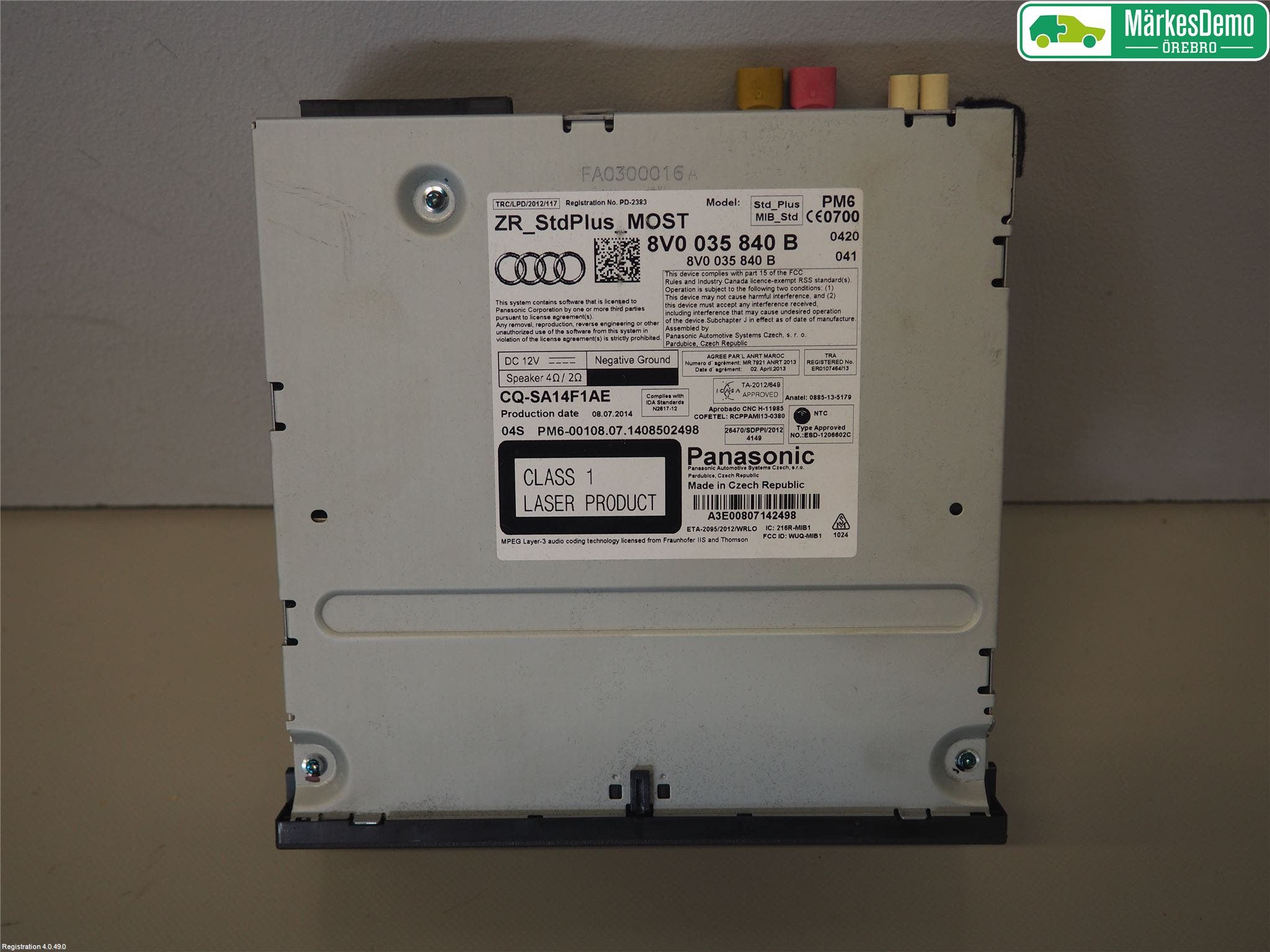 Audi A3/S3 8V 13-20 Radio