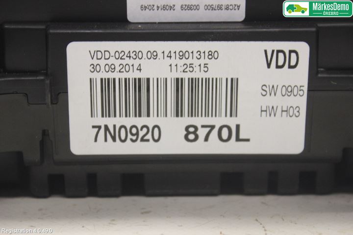 Volkswagen VW SHARAN 11- Instrument Komb