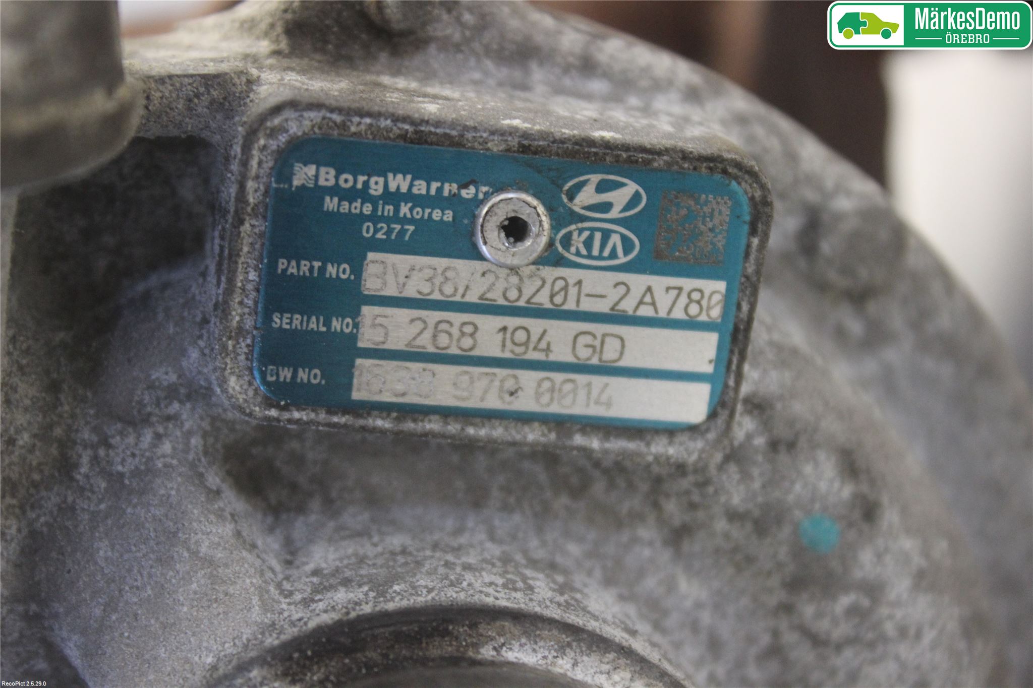 Kia CEED 12-18 Turboaggregat