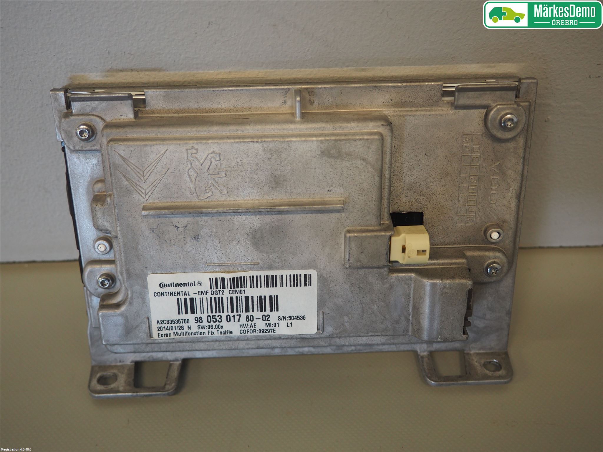 Peugeot 208 12-15 Bildskärm