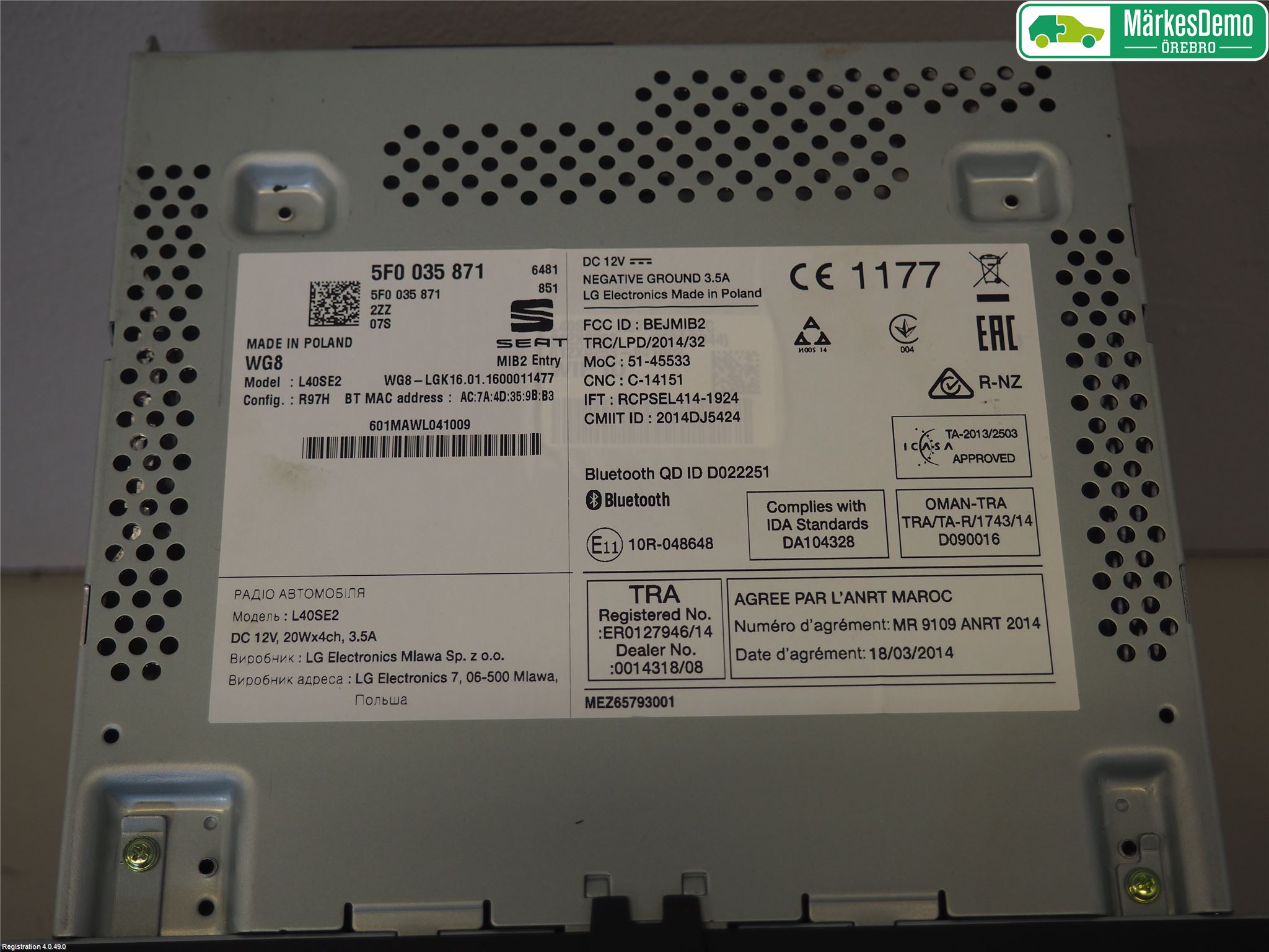 Seat LEON 13-20 Radio