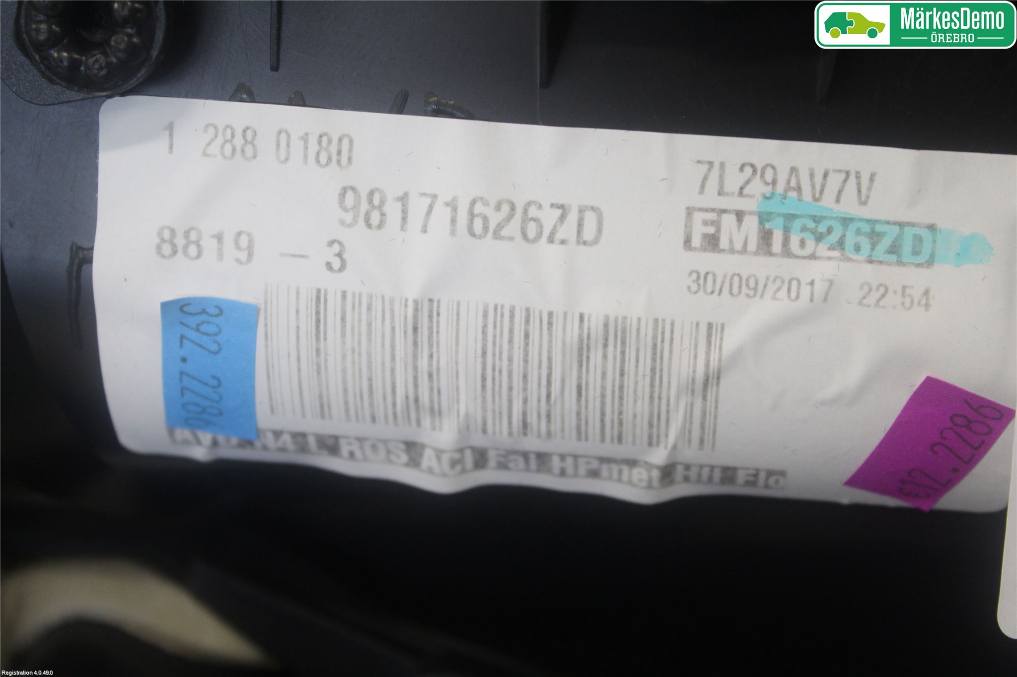 Peugeot 5008 17-24 Dörrklädsel Hö