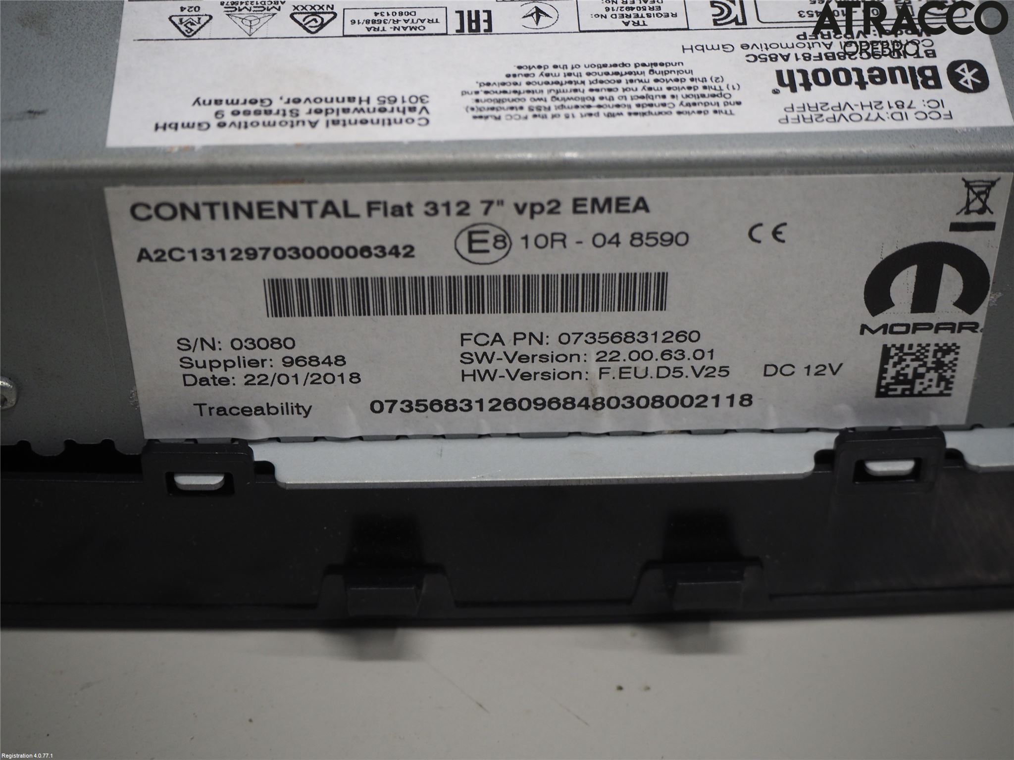 Fiat 500 07- Cd Radio - Multimediapanel