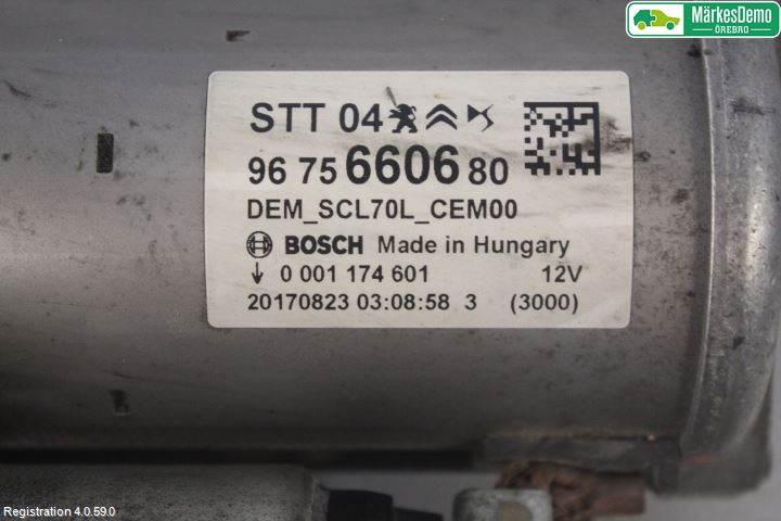 Peugeot PARTNER 16-18 Startmotor Diesel