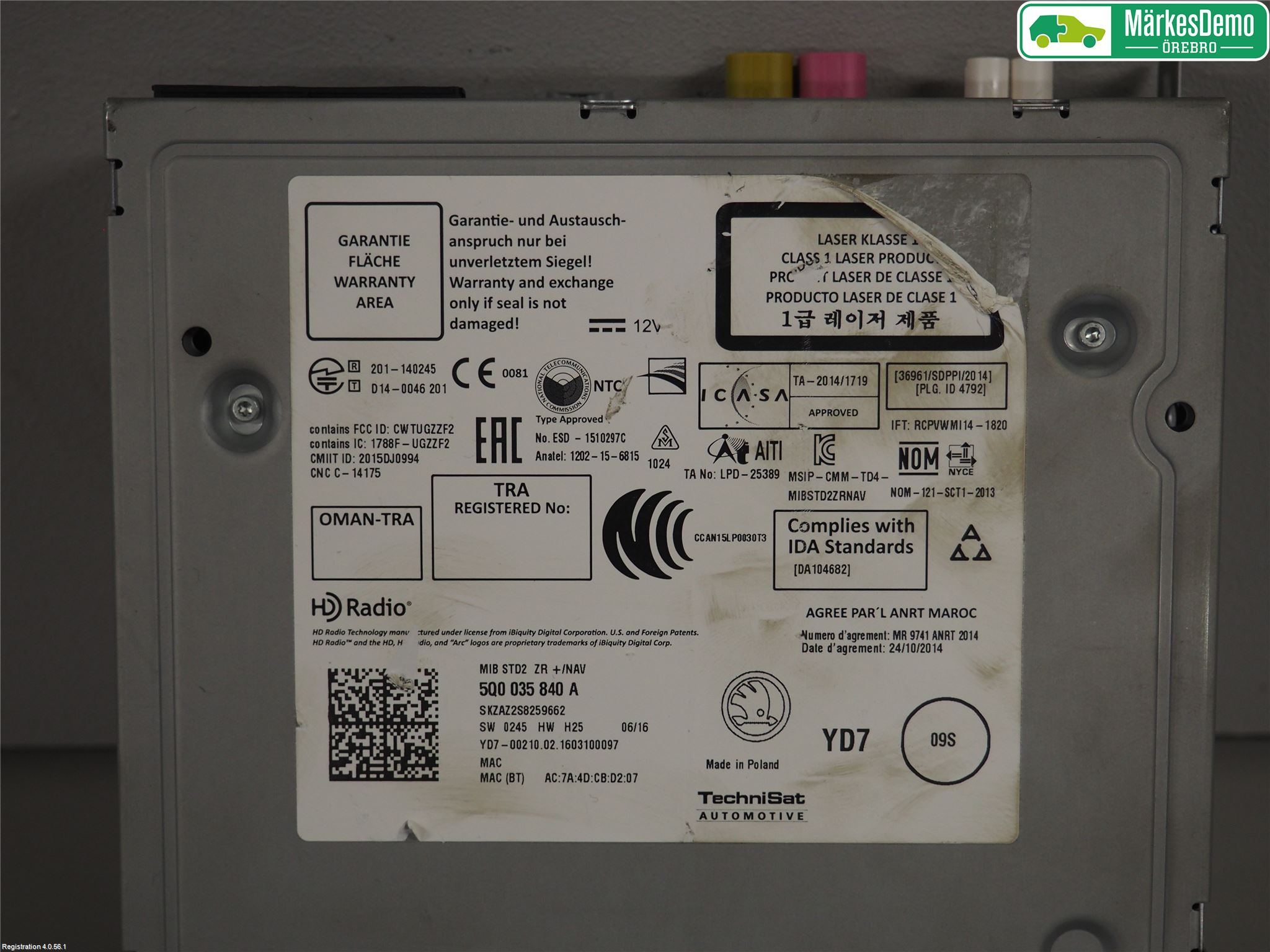 Skoda FABIA 15-21 Radio