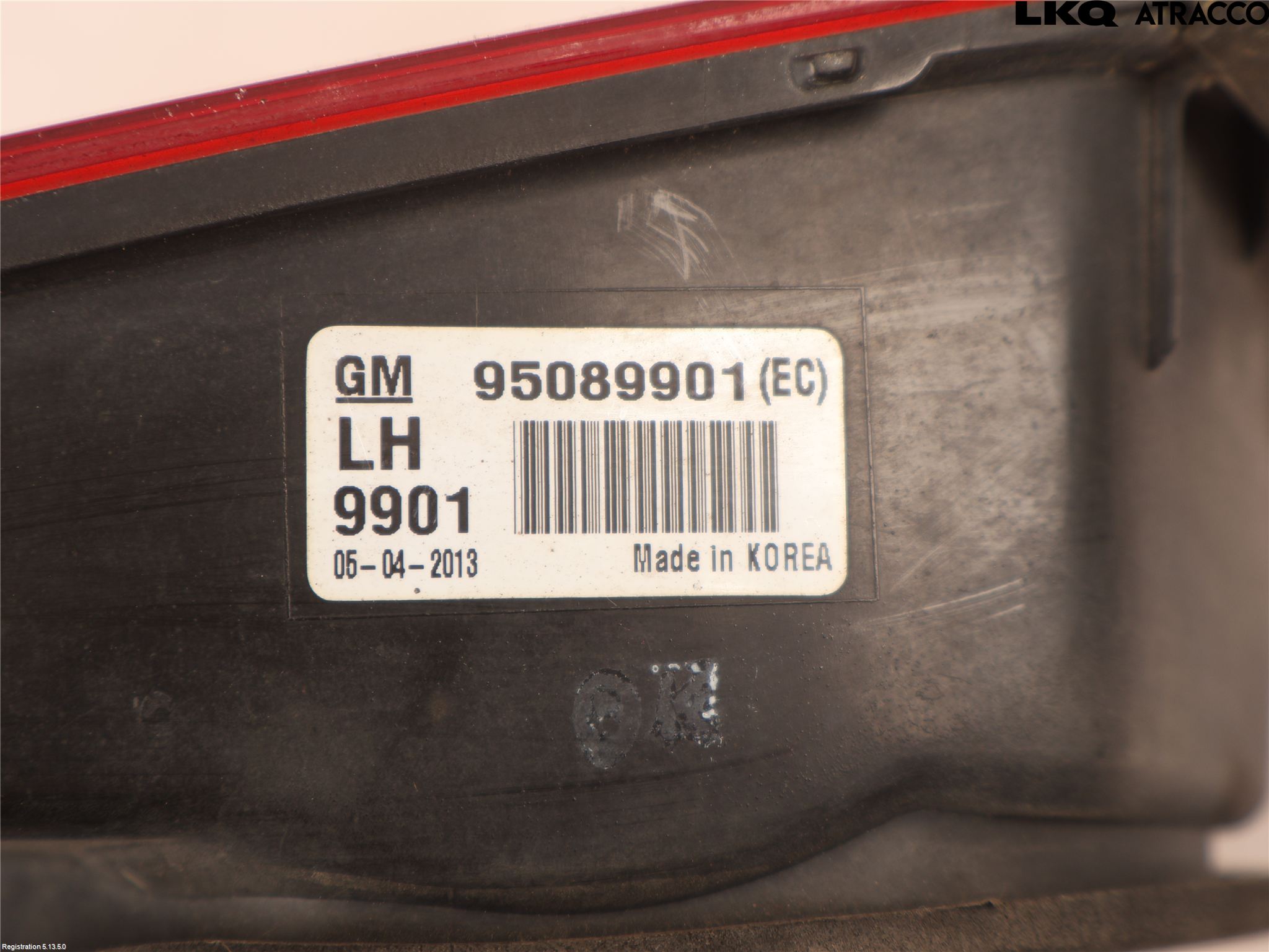 GM CHEVROLET CRUZE Bakljus Lucka Vä