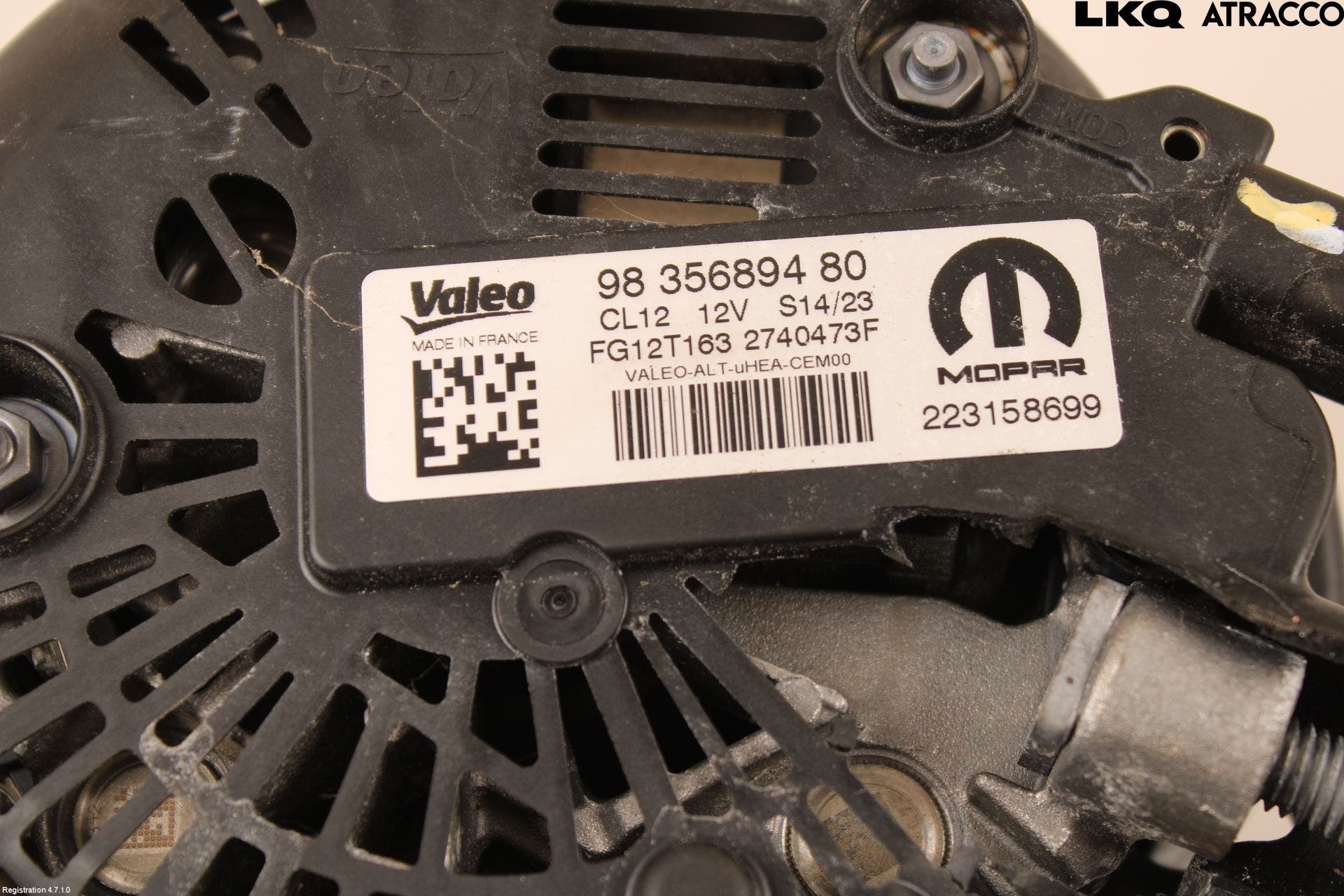 Peugeot 208/E-208 20- Generator