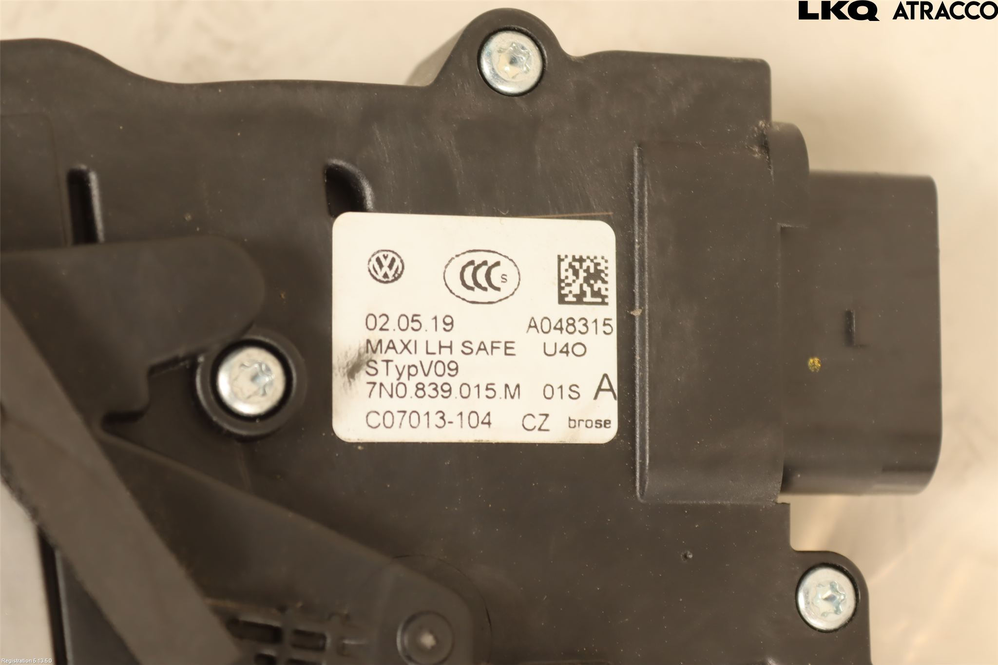 Volkswagen VW SHARAN 11- Låskista-Dörrlås