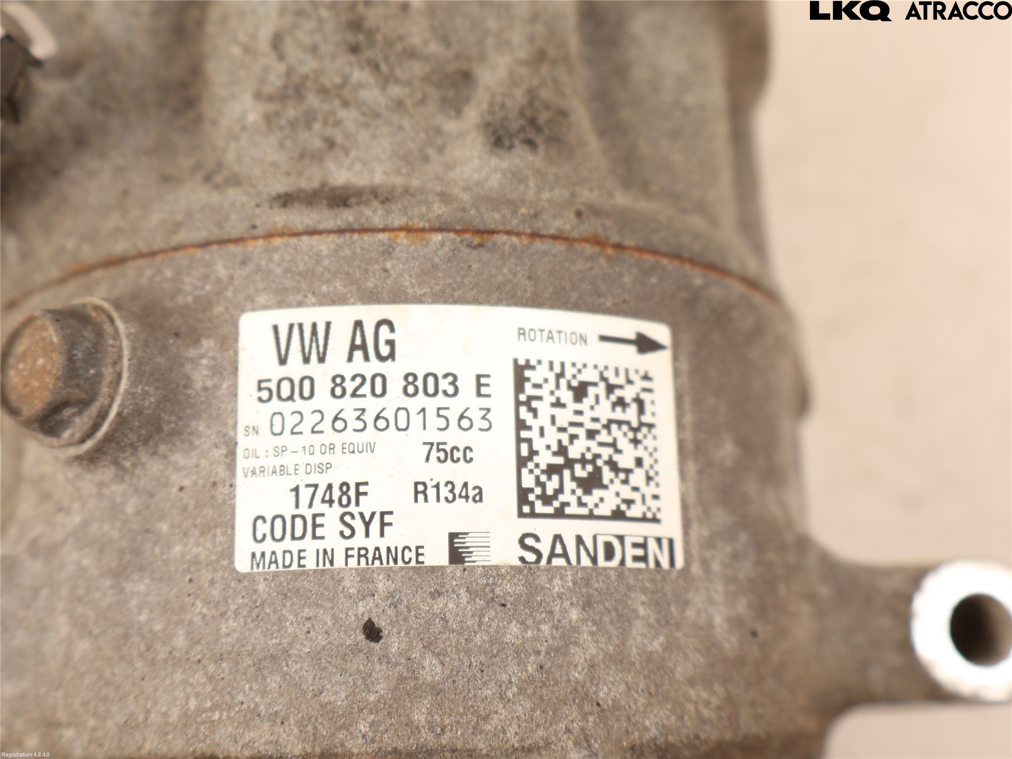 Volkswagen VW PASSAT 15-19 Ac Kompressor