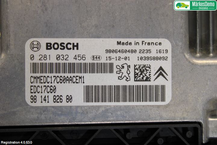 Peugeot PARTNER 16-18 Styrenhet Insprut Bensin