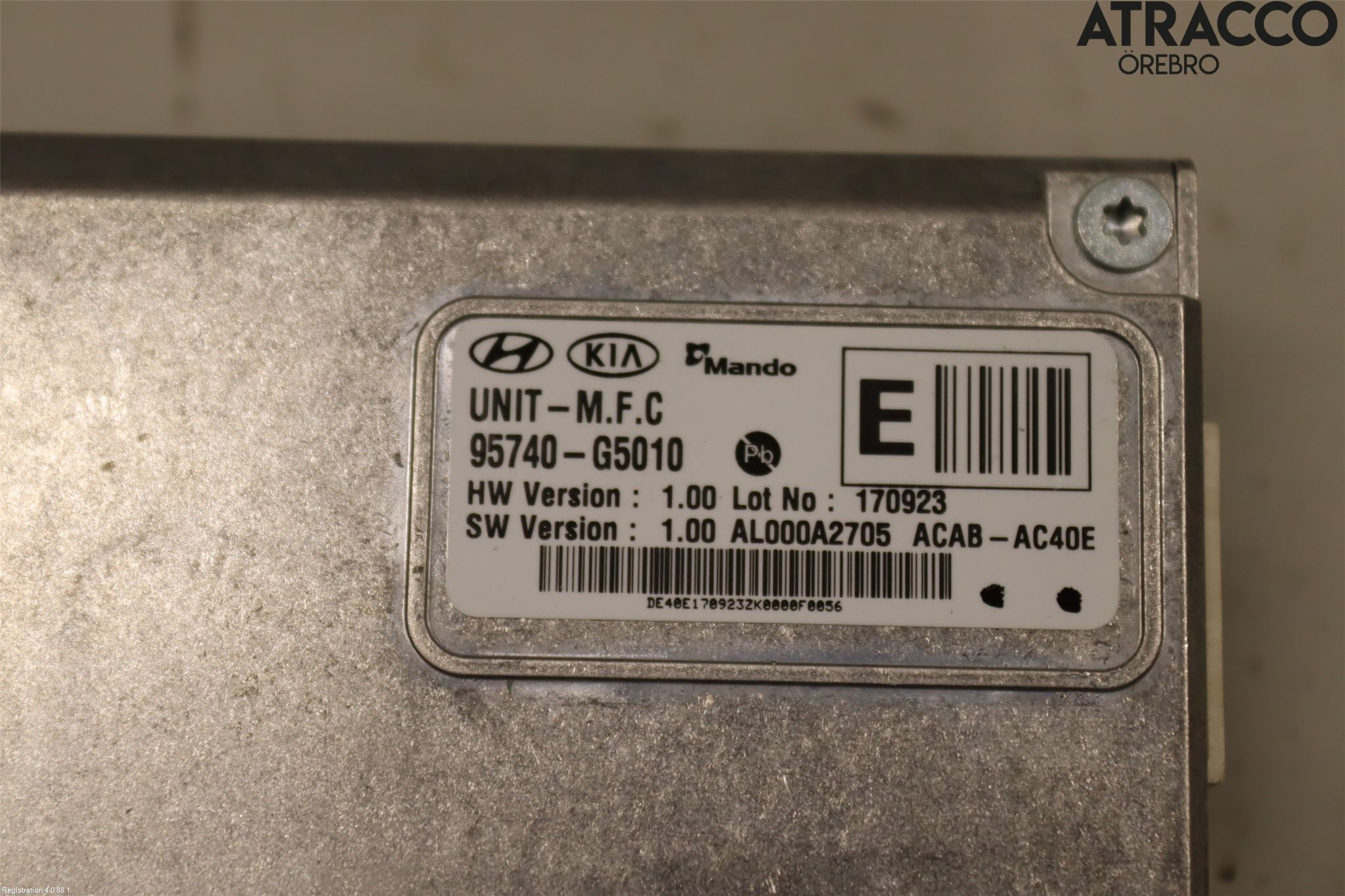 Kia NIRO (DE) 17-22 Sensor Aktivt Kollisionsskydd