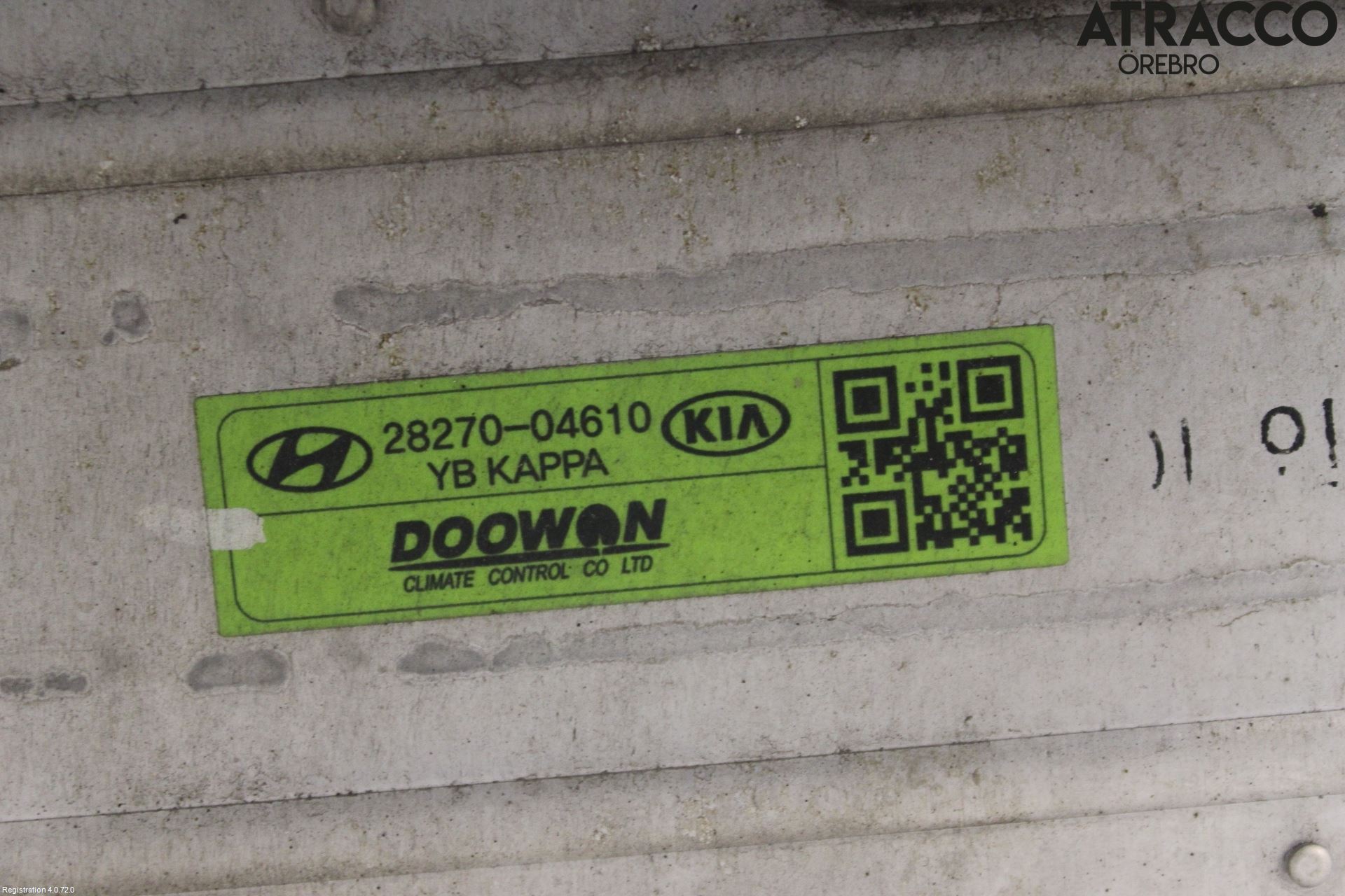 Kia RIO 17- Laddluft-Intercooler Kyl