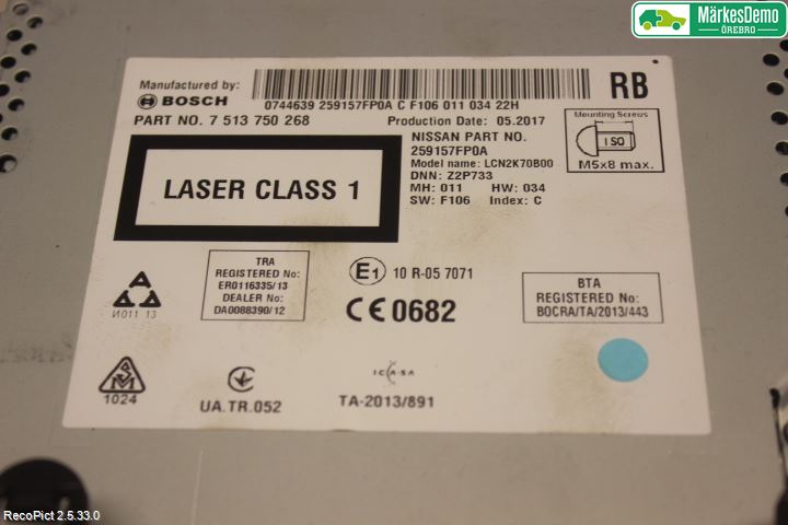 Nissan X-TRAIL 14-21 Gps Navigator