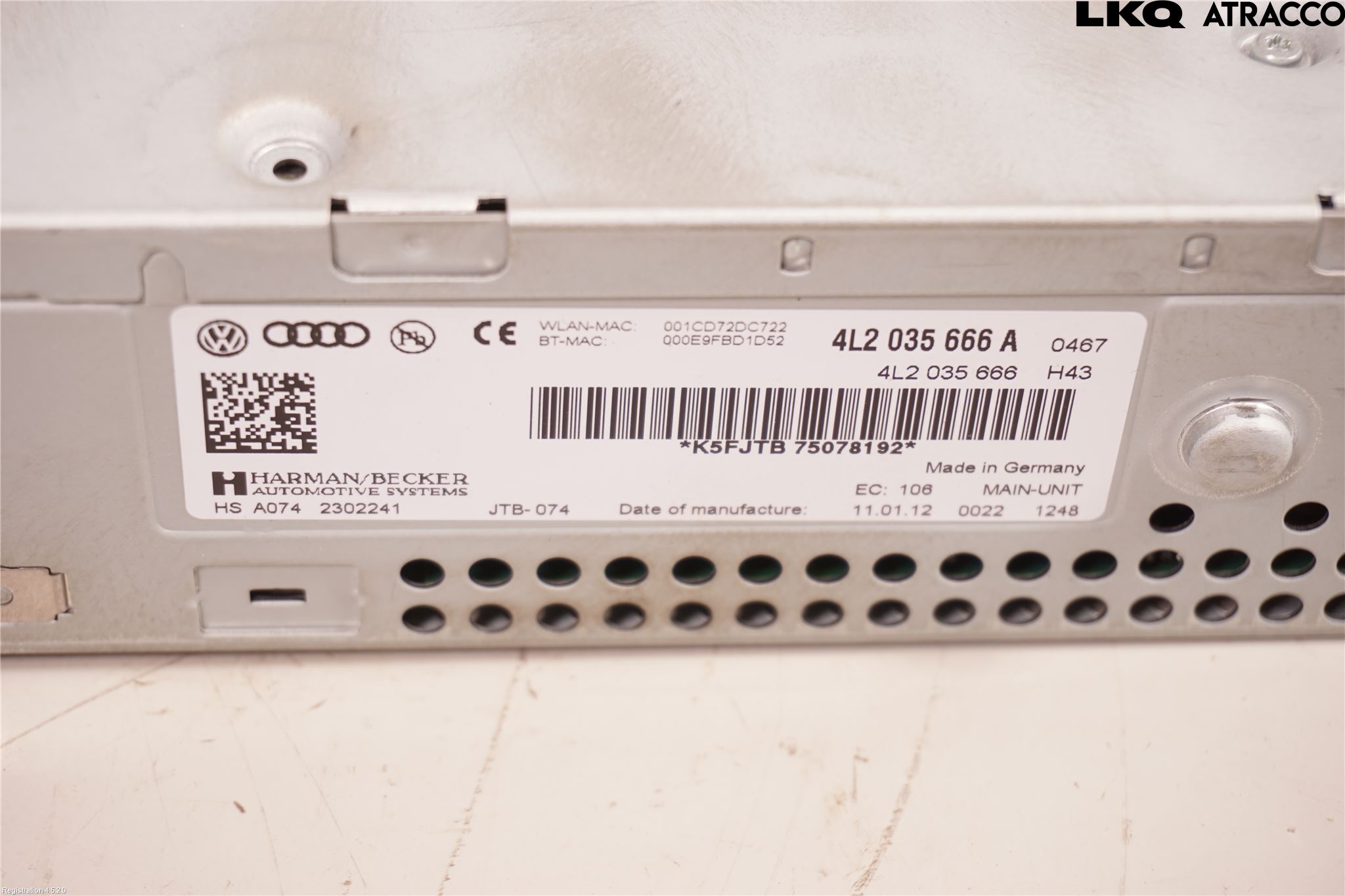 Audi Q7/SQ7 Cd Radio - Multimediapanel