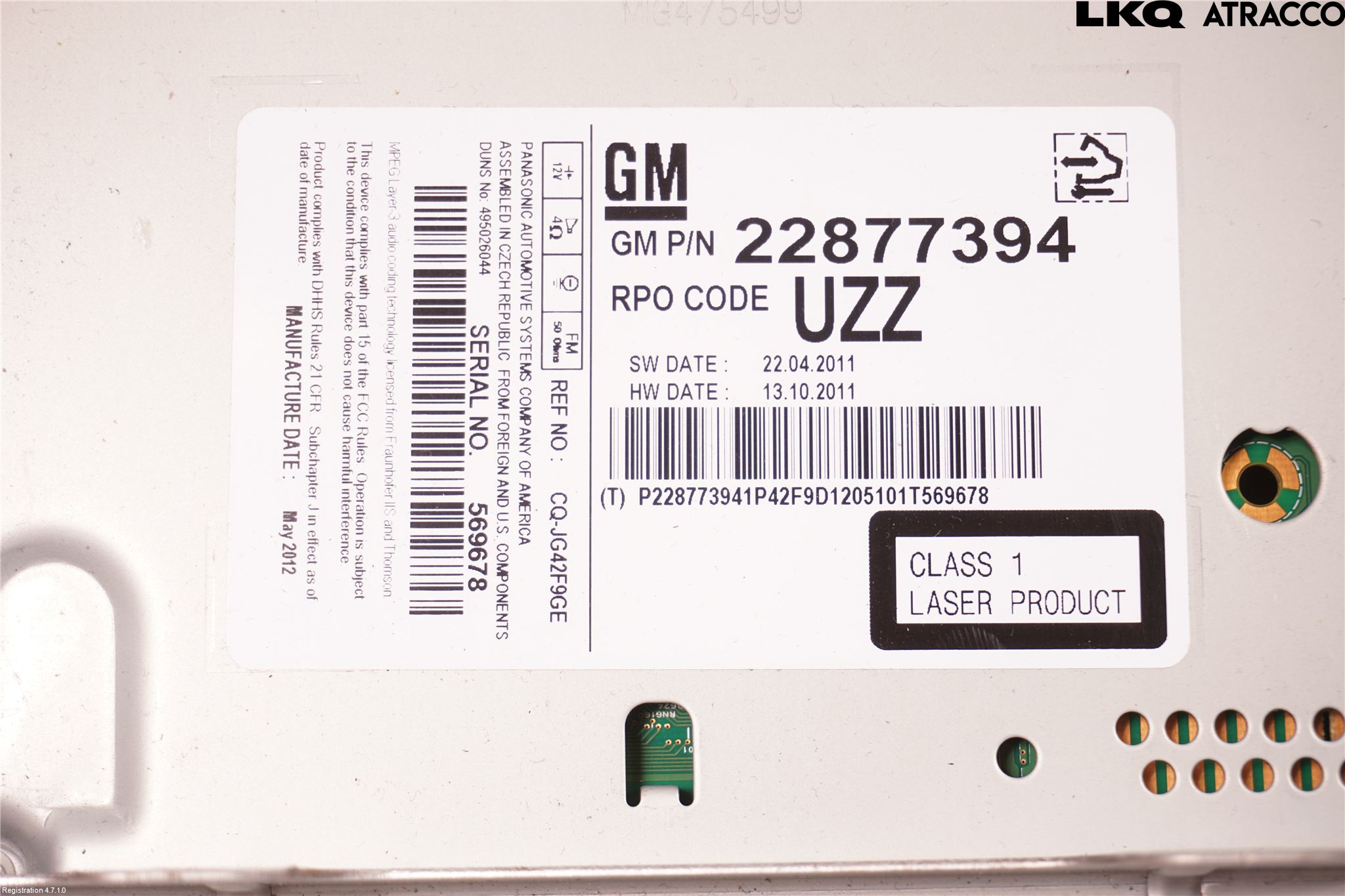 Opel ASTRA J 10-15 Styrenhet Multimedia