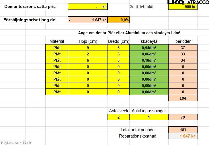 Kia CEED 12-18 Dörr Fram Vänster