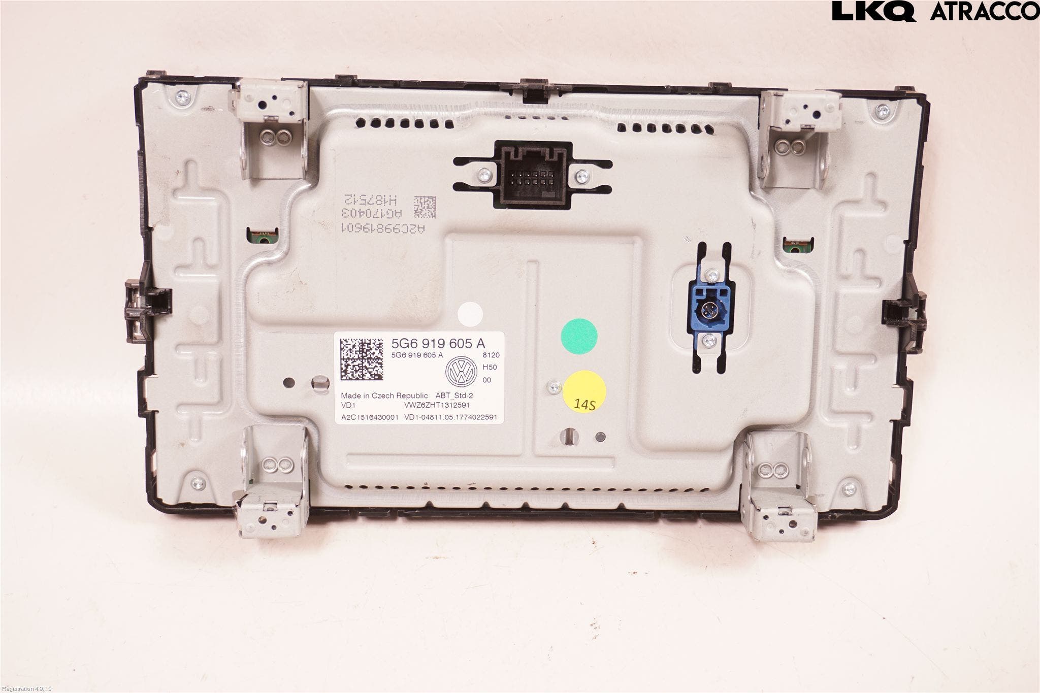Volkswagen VW GOLF / E-GOLF VII 13-20 Cd Radio - Multimediapanel