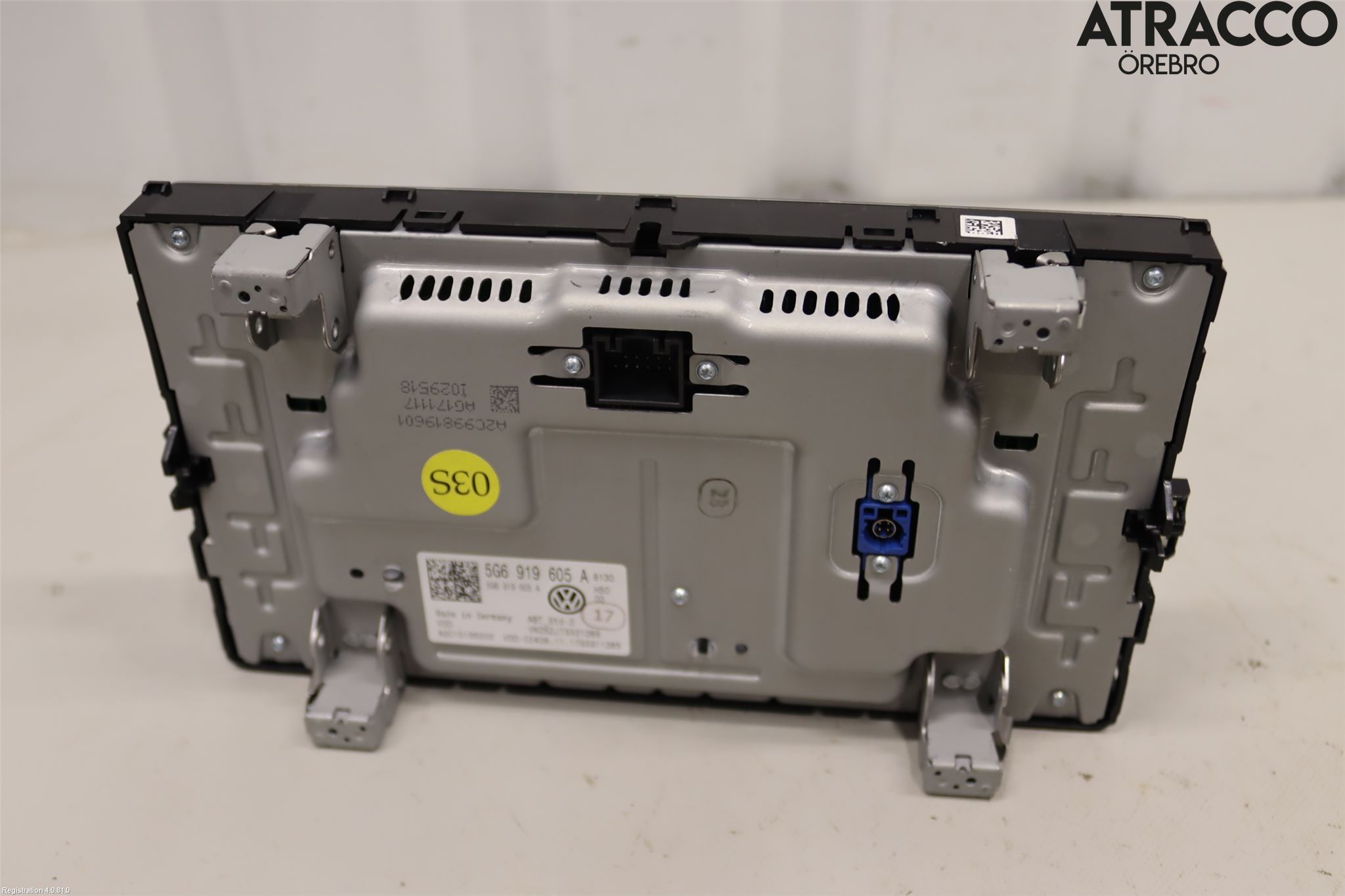 Volkswagen VW GOLF / E-GOLF VII 13-20 Multifunktionsdisplay