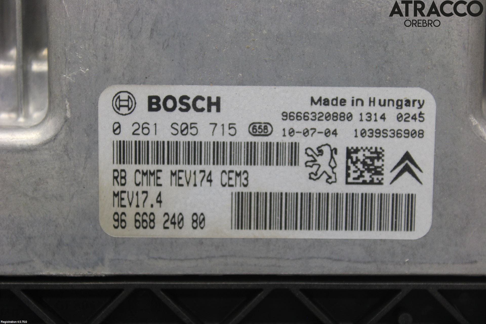 Citroen C4 GRAND PICASSO 07-13 Styrenhet Insprut Bensin