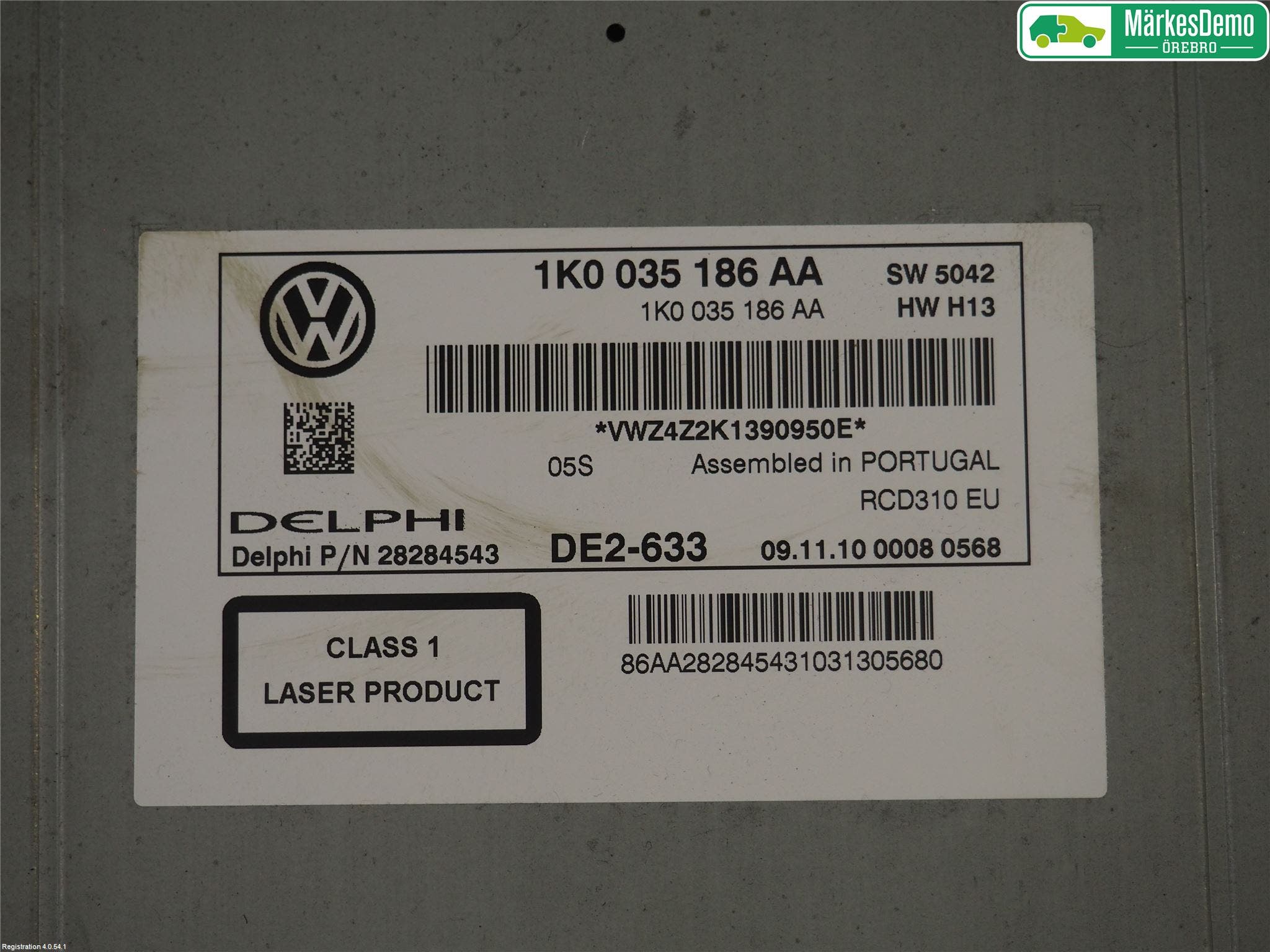 Volkswagen VW CADDY 11-15 Radio