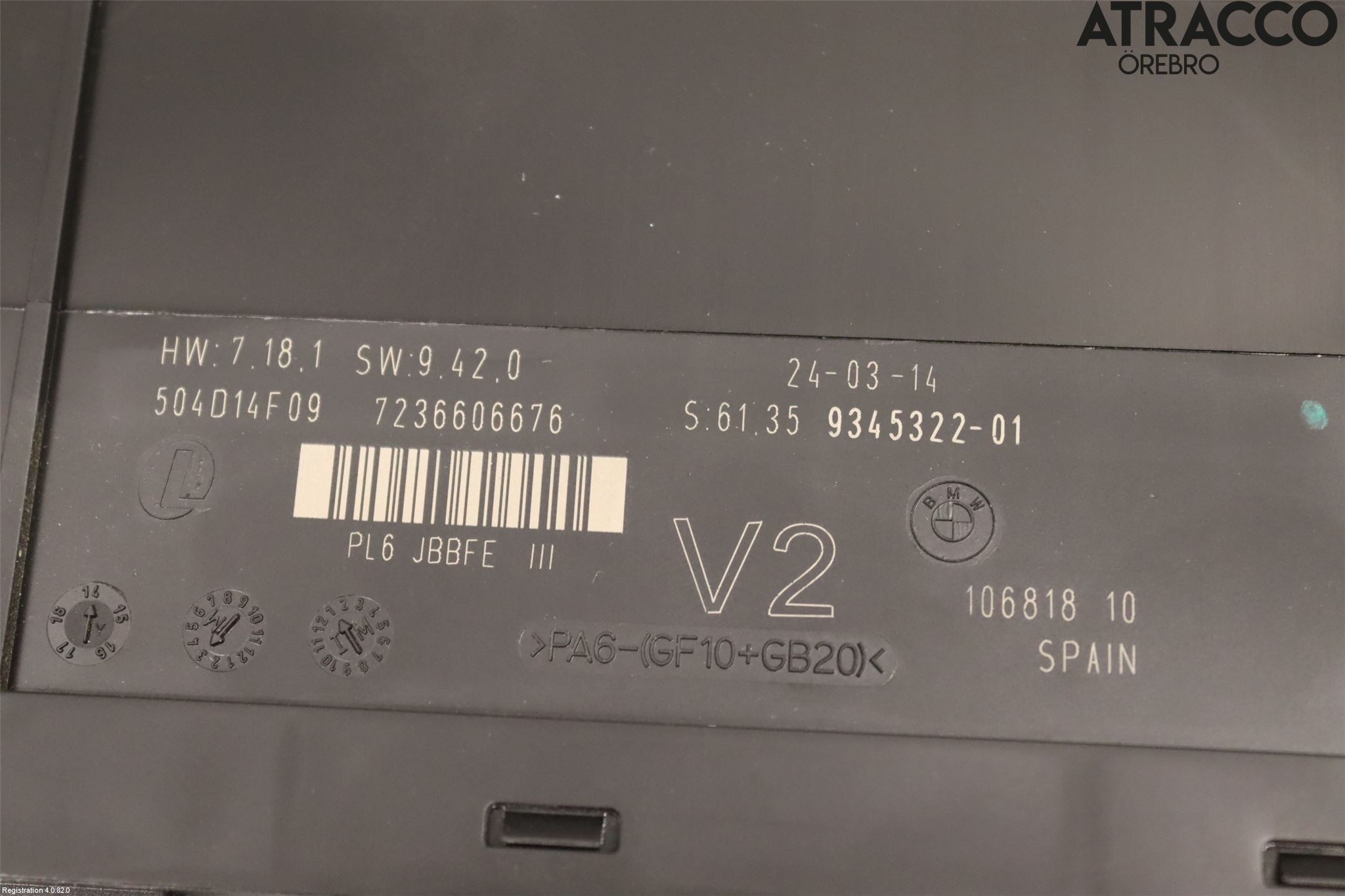 BMW 5 F10/F11/F18 09-17 Styrenhet Övrigt