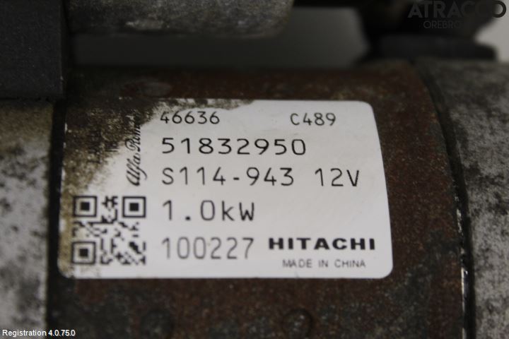 Fiat 500 07- Startmotor