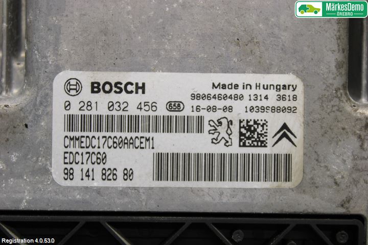 Peugeot 308 14-21 Styrenhet Insprut Bensin