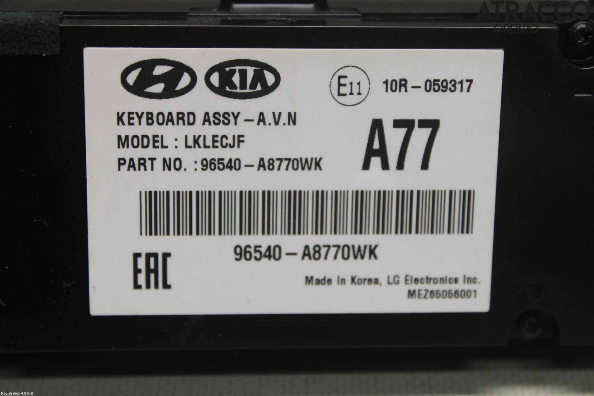 Kia OPTIMA 16-20 Cd Radio - Multimediapanel