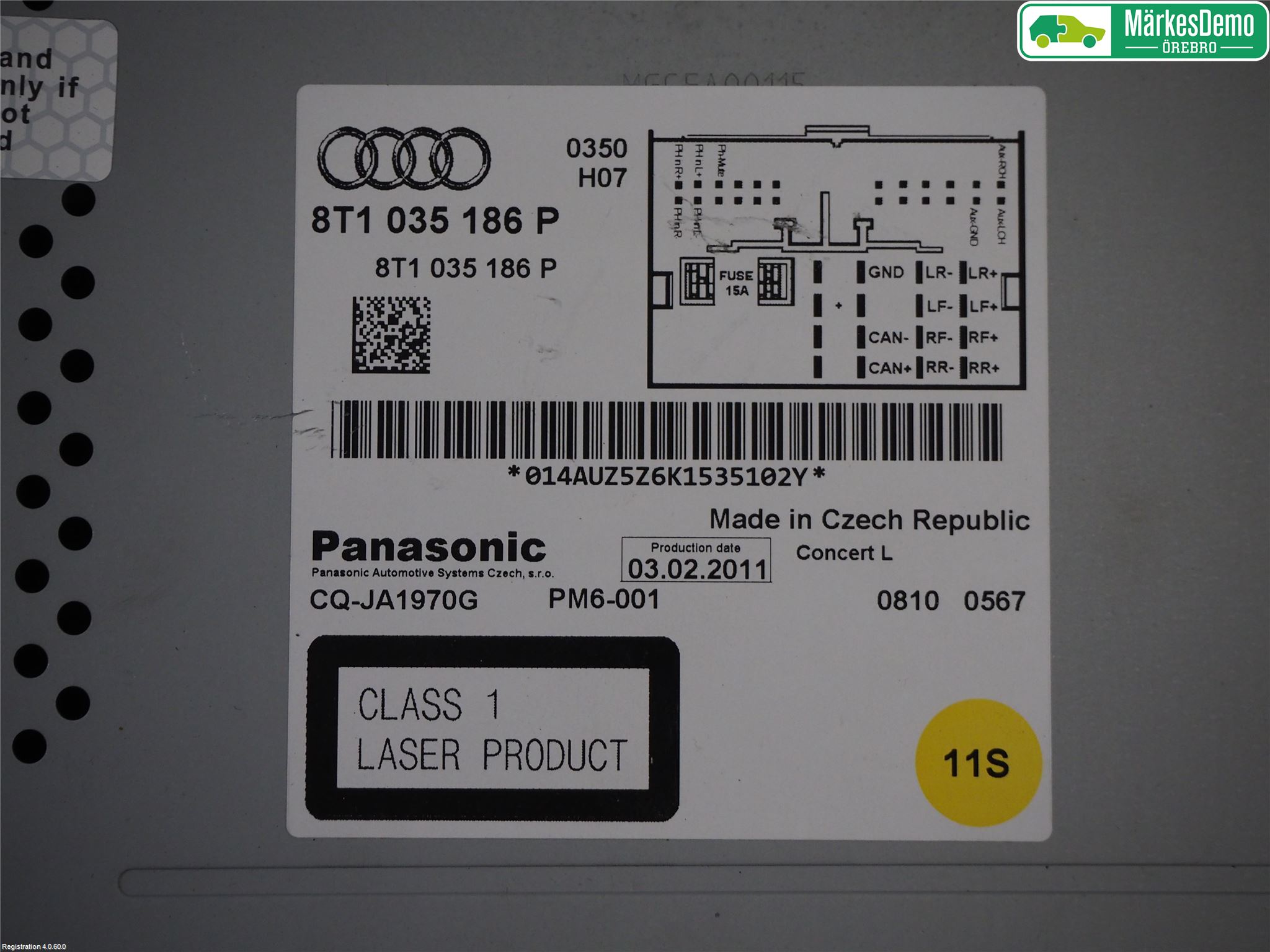 Audi A5 07-16 Cd Radio - Multimediapanel