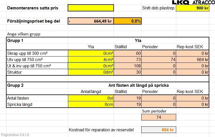 Citroen C5 08-17 Stötfångarbeklädnad Fram