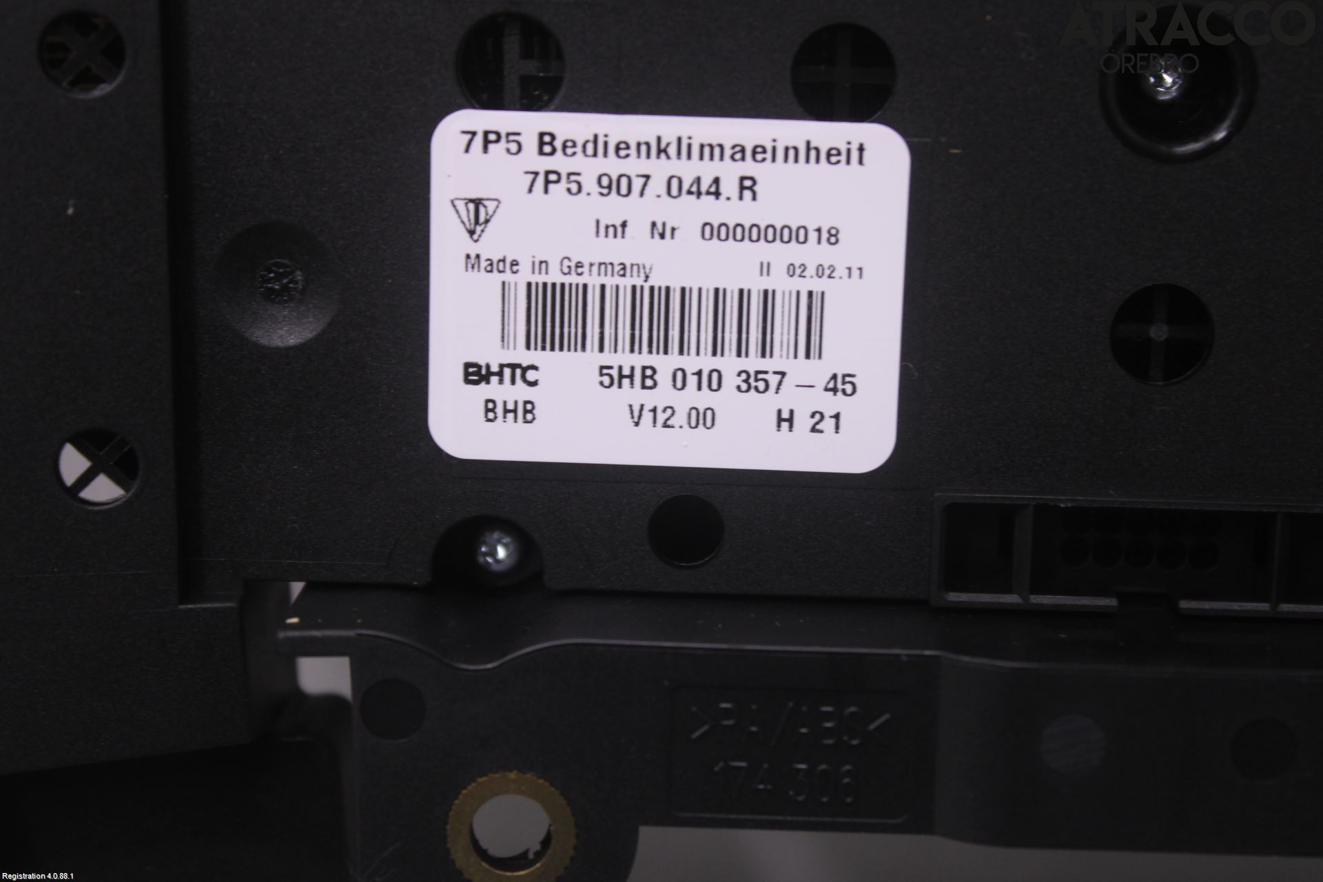 Porsche CAYENNE 03- Ac Styrenhet Ac Manöveren