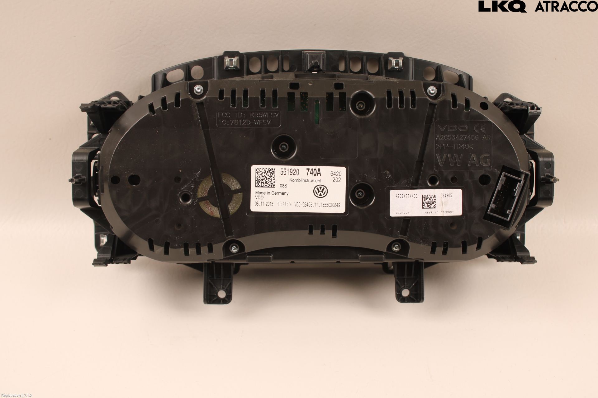 Volkswagen VW GOLF / E-GOLF VII 13-20 Instrument Komb