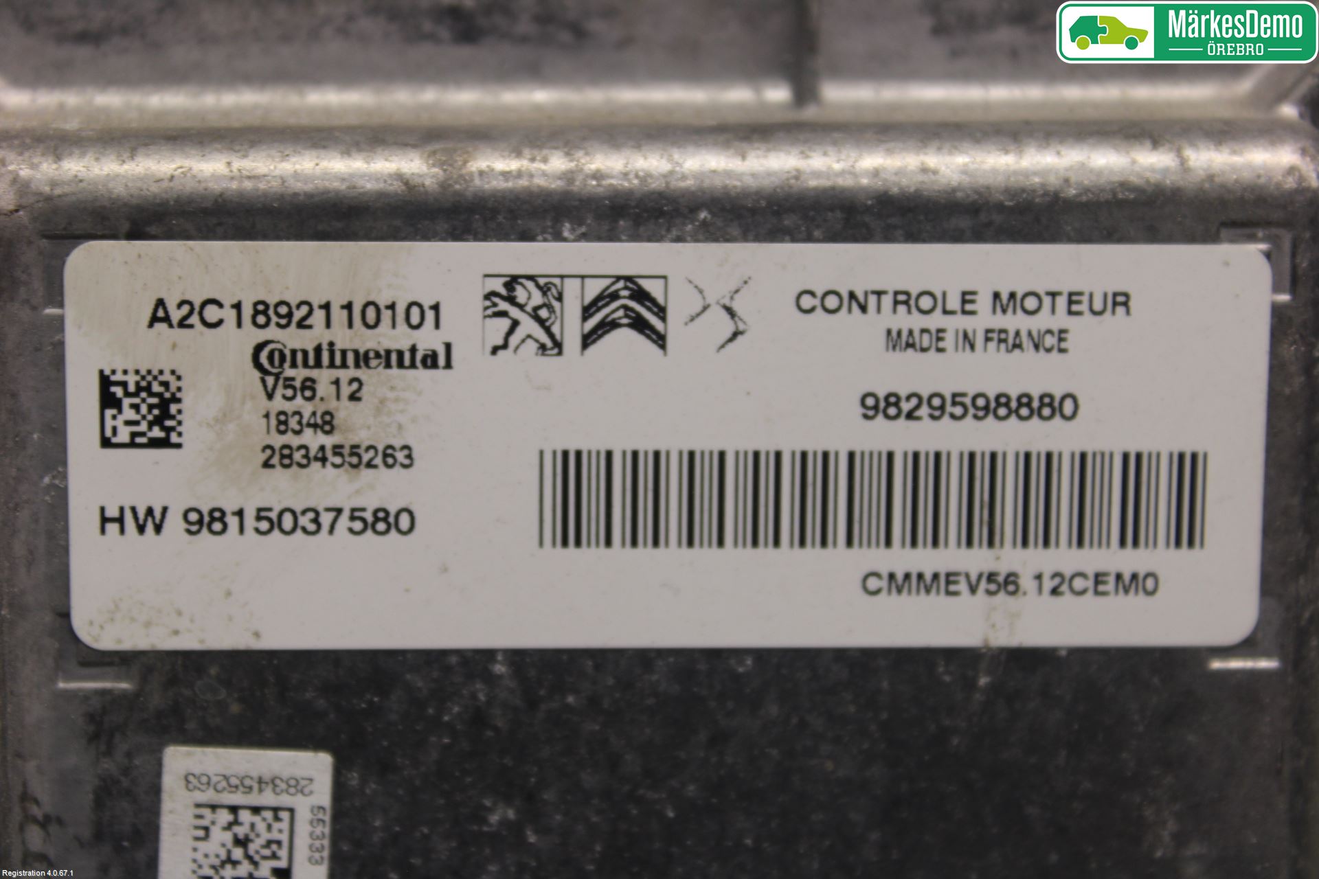 Peugeot PEUGOT 208 16-19 Styrenhet Insprut Bensin