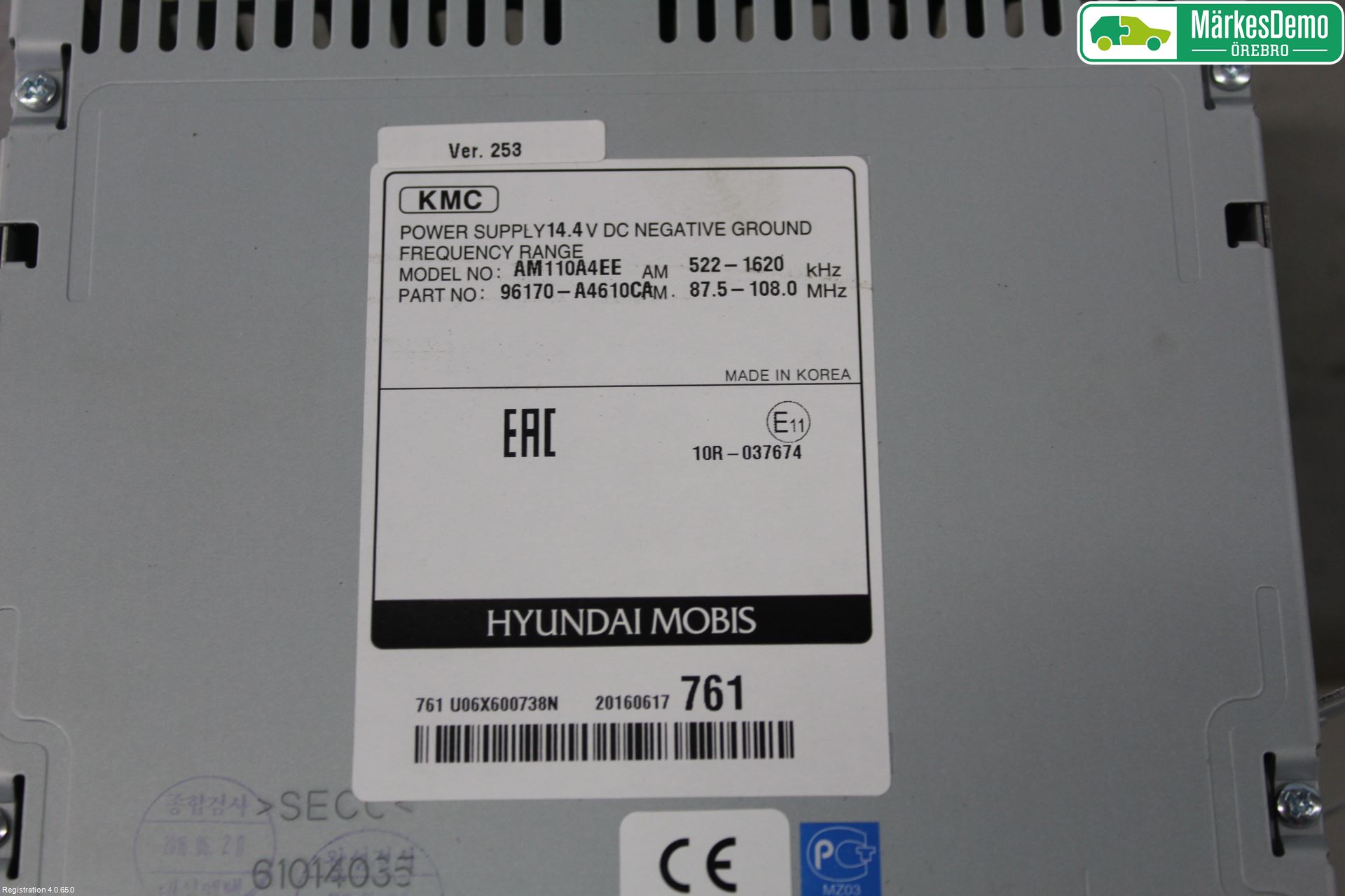 Kia CARENS III 13-19 Cd Radio - Multimediapanel