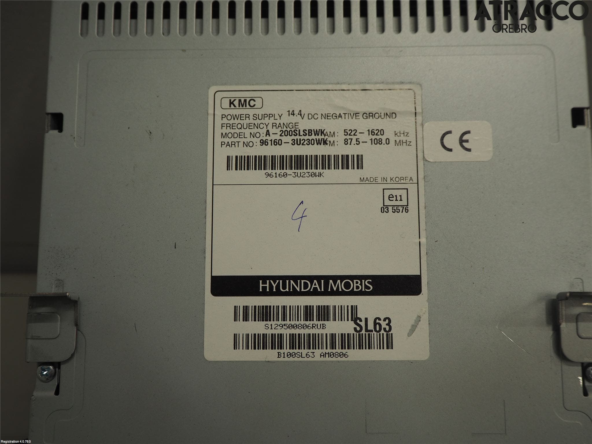 Kia SPORTAGE (SL) 11-15 Cd Radio - Multimediapanel