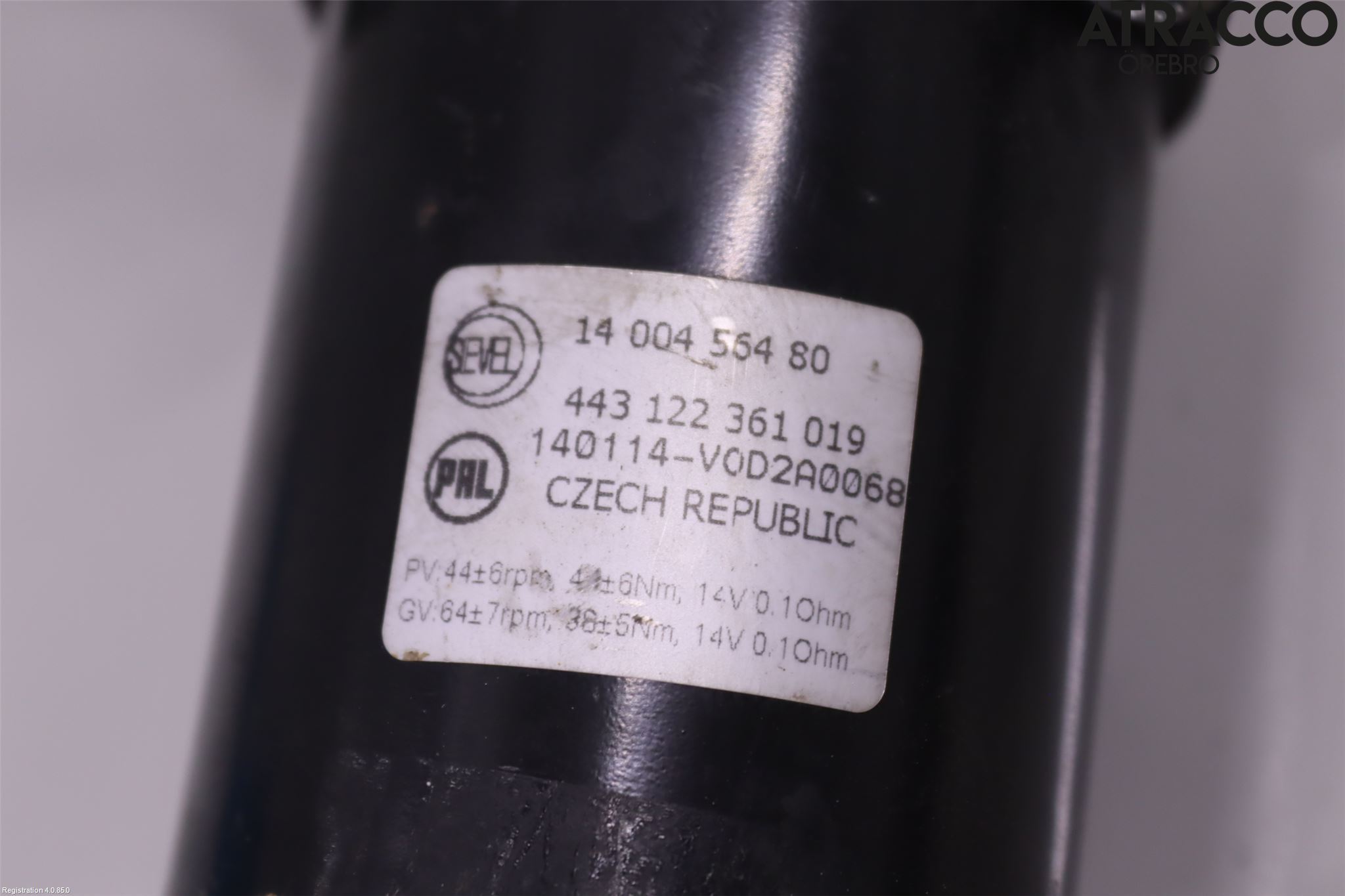 Fiat SCUDO 07-16 Torkarmotor Vindruta
